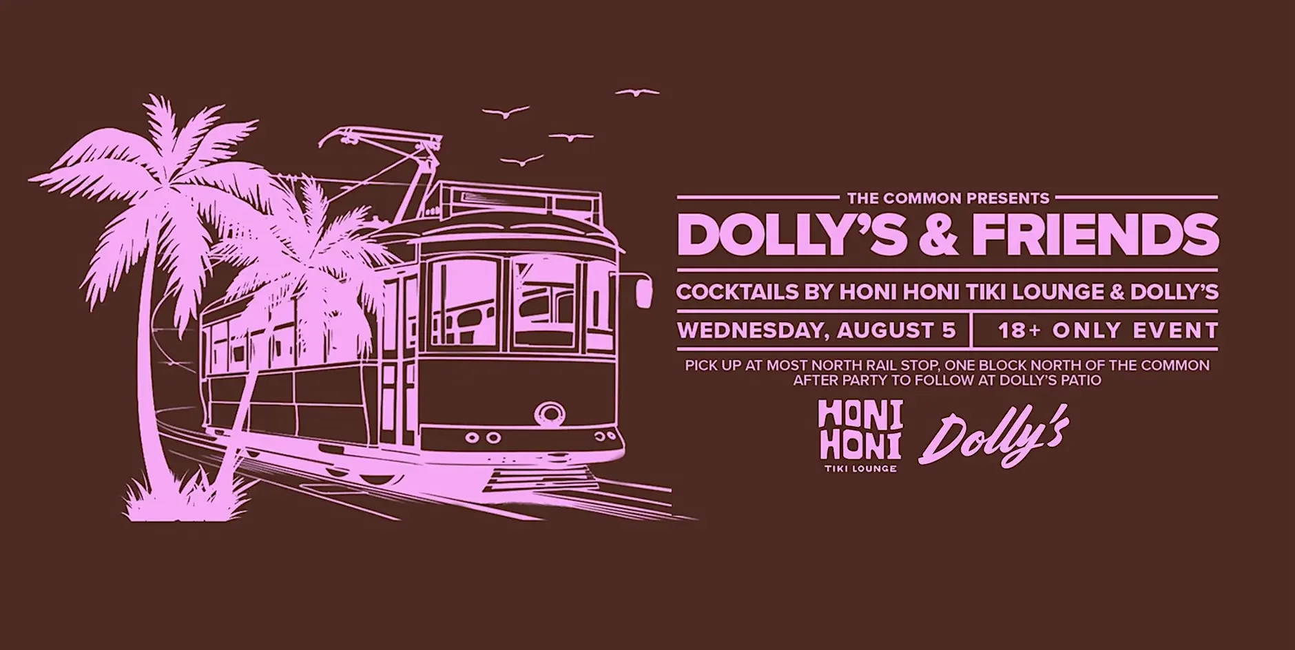 Dolly's X Honi Honi Cocktail Railcar