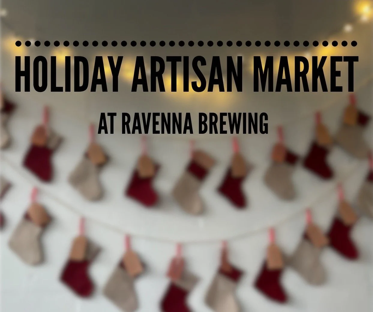 holiday art market at ravenna brewing