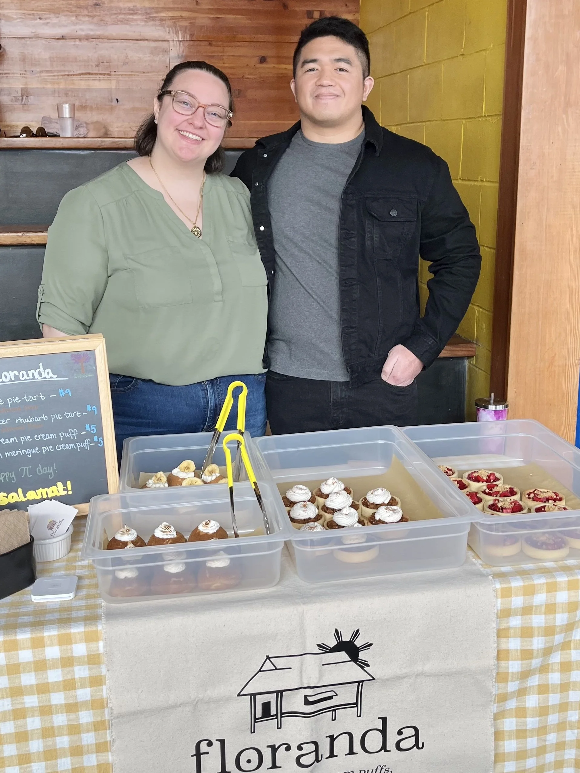 pop-up market photo of owners Ashley and Neil