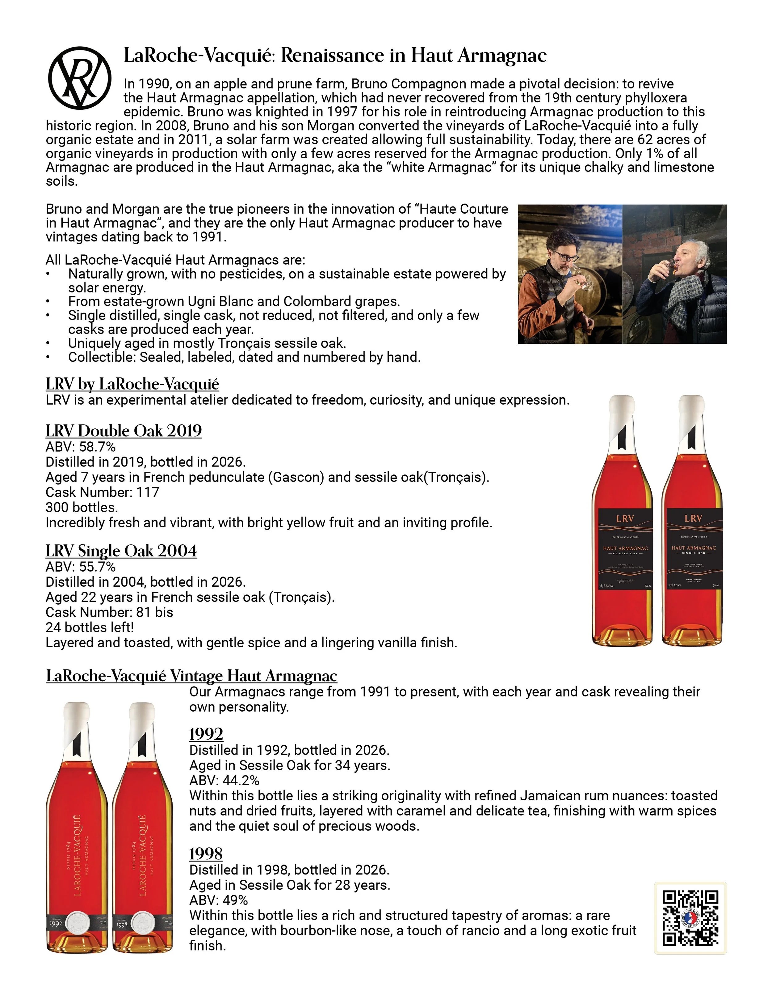 LaRoche-Vacquié Info Sheet