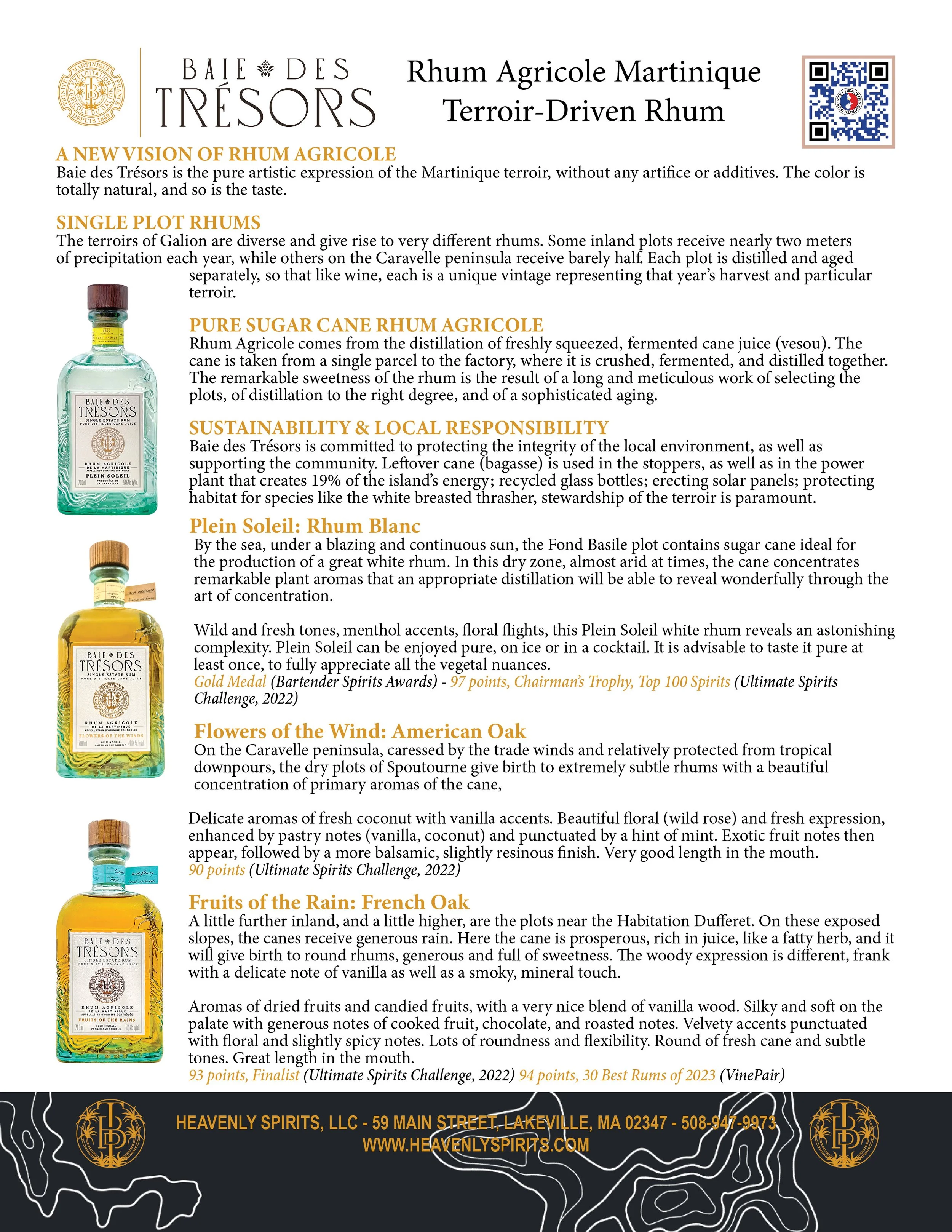 Baie des Trésors Info Sheet