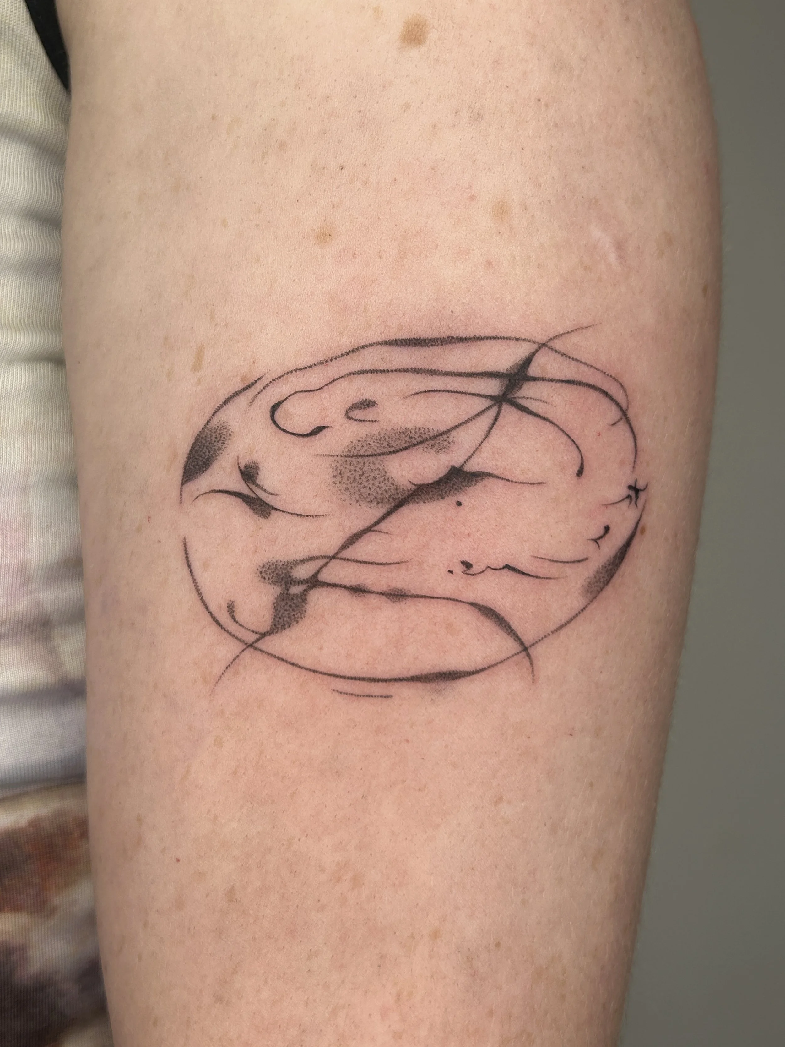 1 hour, handpoke and machine
