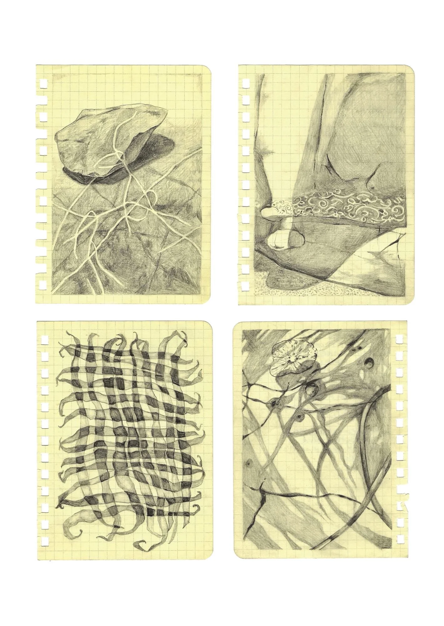 traces: 4 panel poster (version 1) - A3