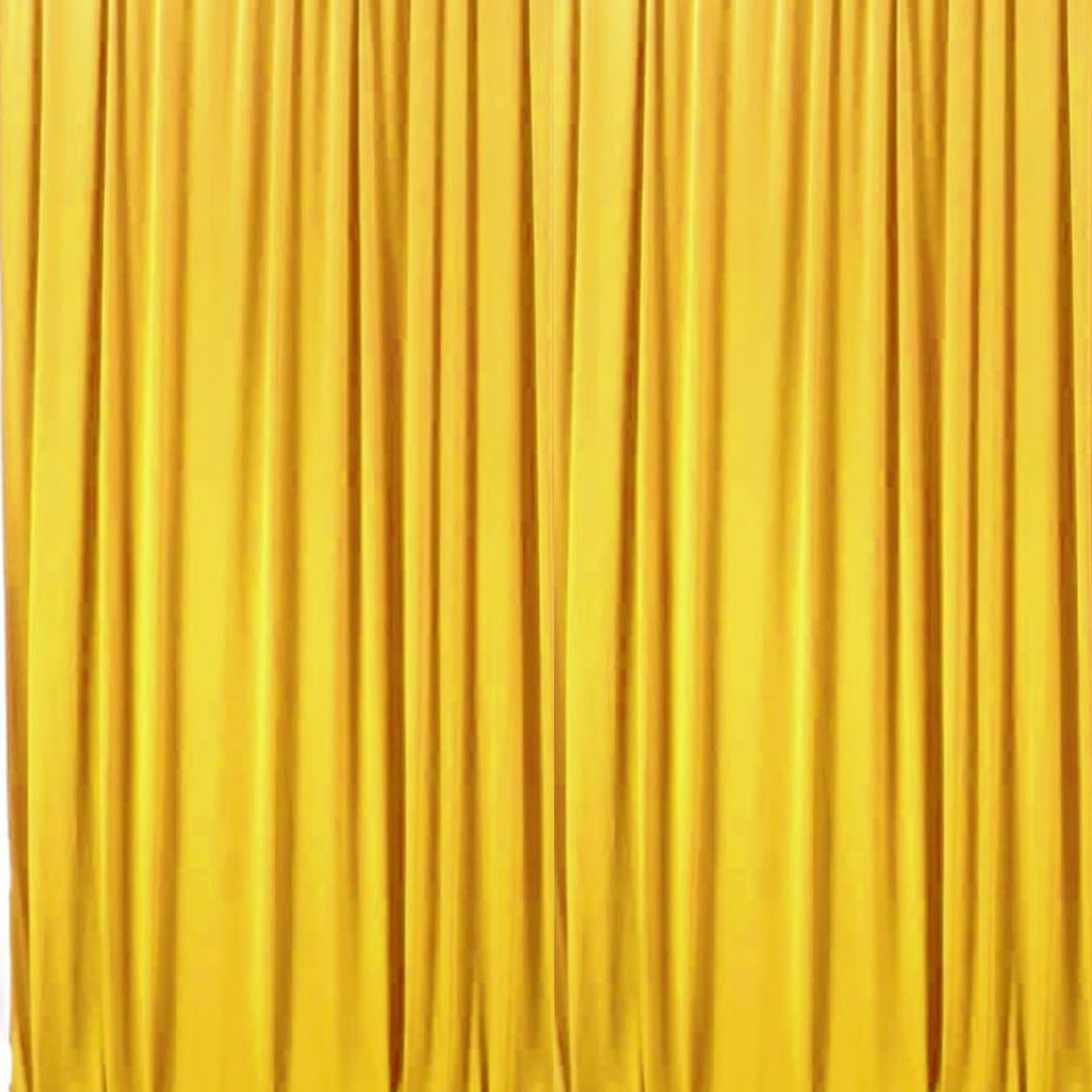 Yellow Satin Drapes