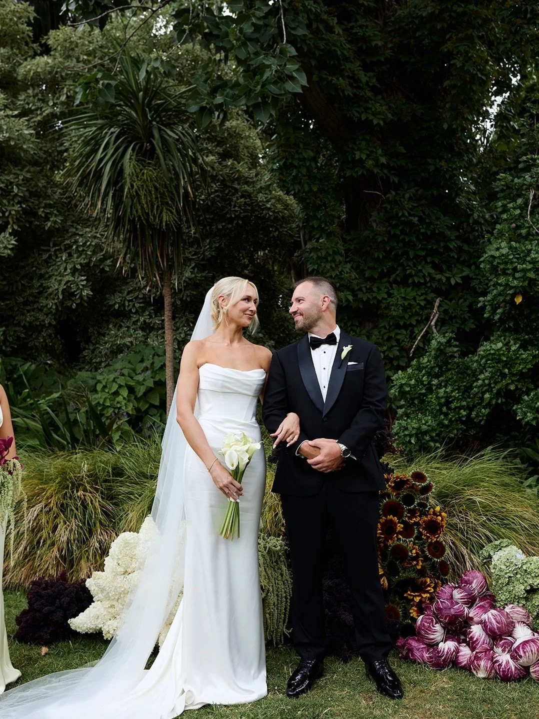 Sarah &amp; Michael at Gardens House 💛

A palette of soft greens, deep burgundy and warm yellow set against the garden backdrop. ( The rain only made it more memorable if you ask us 🥰) 

This is what happens when you have a dream team. Evolve Flora