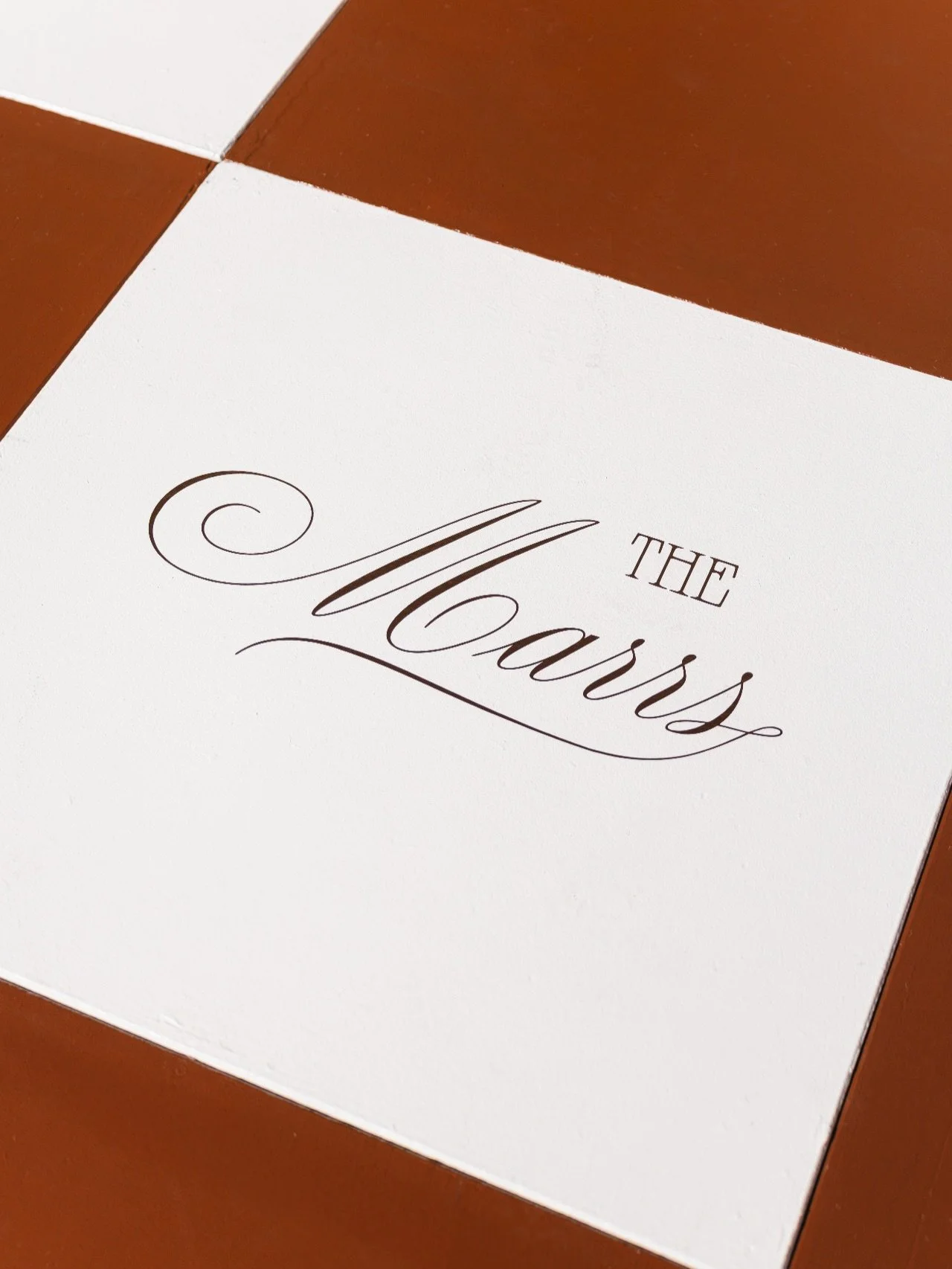 A moment for the custom dance floor 🤎
⠀⠀⠀⠀⠀⠀⠀⠀⠀
While we&rsquo;ll always love a classic black and white look, Emma &amp; Archie&rsquo;s celebration called for something warmer and a little unexpected.
Together, we landed on the perfect chocolate ton