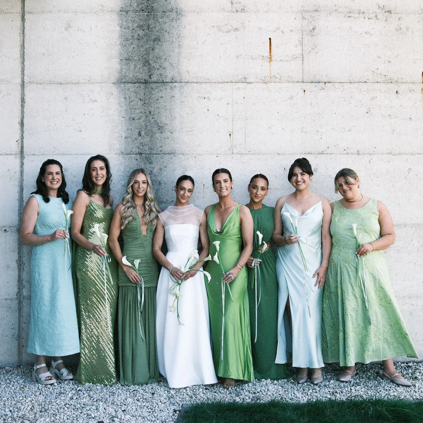 Janey and Micky&rsquo;s ceremony was set in a beautiful garden in Red Hill, with shades of green, a pop of blue and white tones.
⠀⠀⠀⠀⠀⠀⠀⠀⠀
Hosted at a friend&rsquo;s property, the day felt even more meaningful - such a special place to celebrate thei