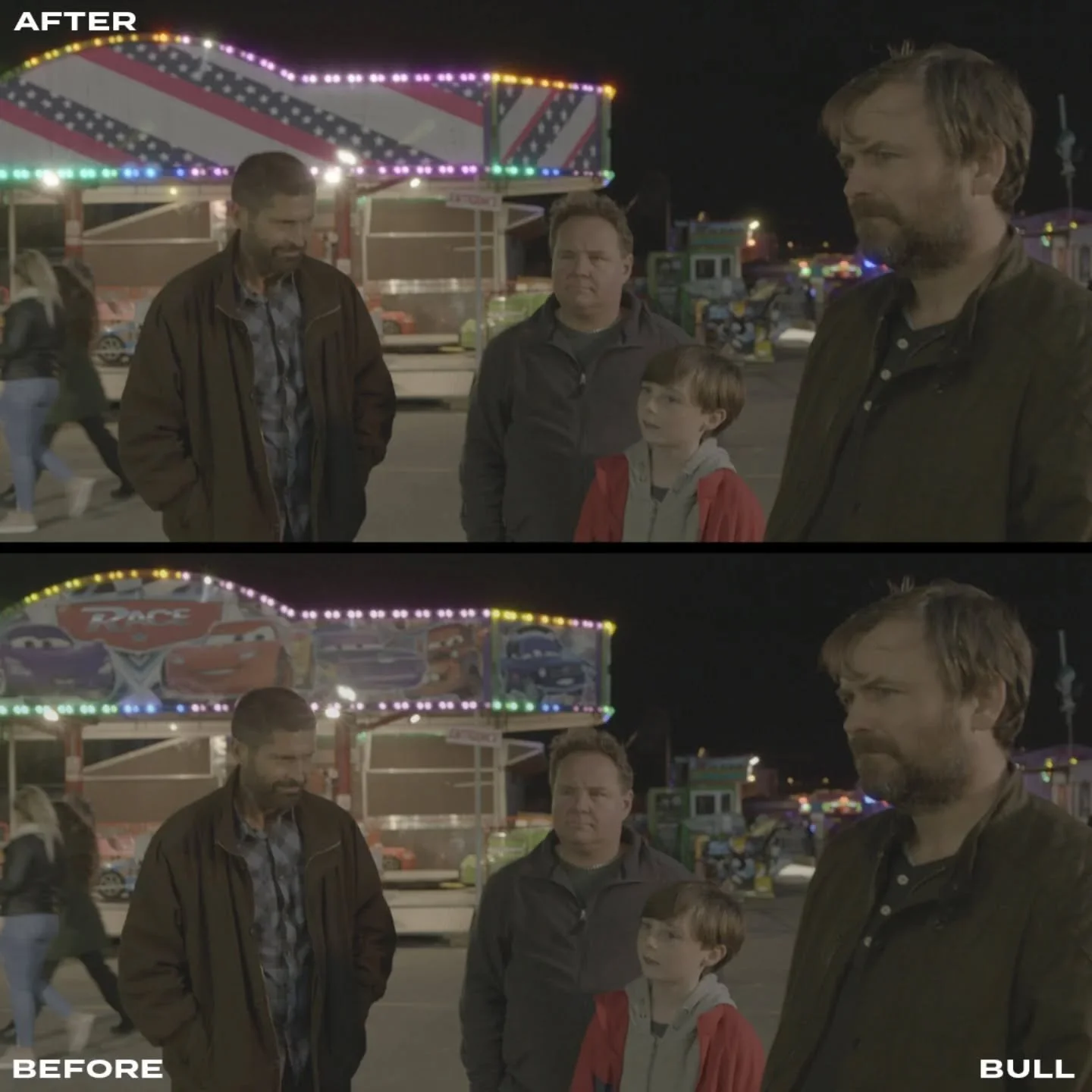 VFX Before and After. Sometimes you just have to replace the whole sign. Lots of tricky shots on the film. But the hard work was worth it. The film turned out great.
Bull Directed by @pawcorestar
#vfx #vfxartist #vfxbeforeandafter #beforeandafter