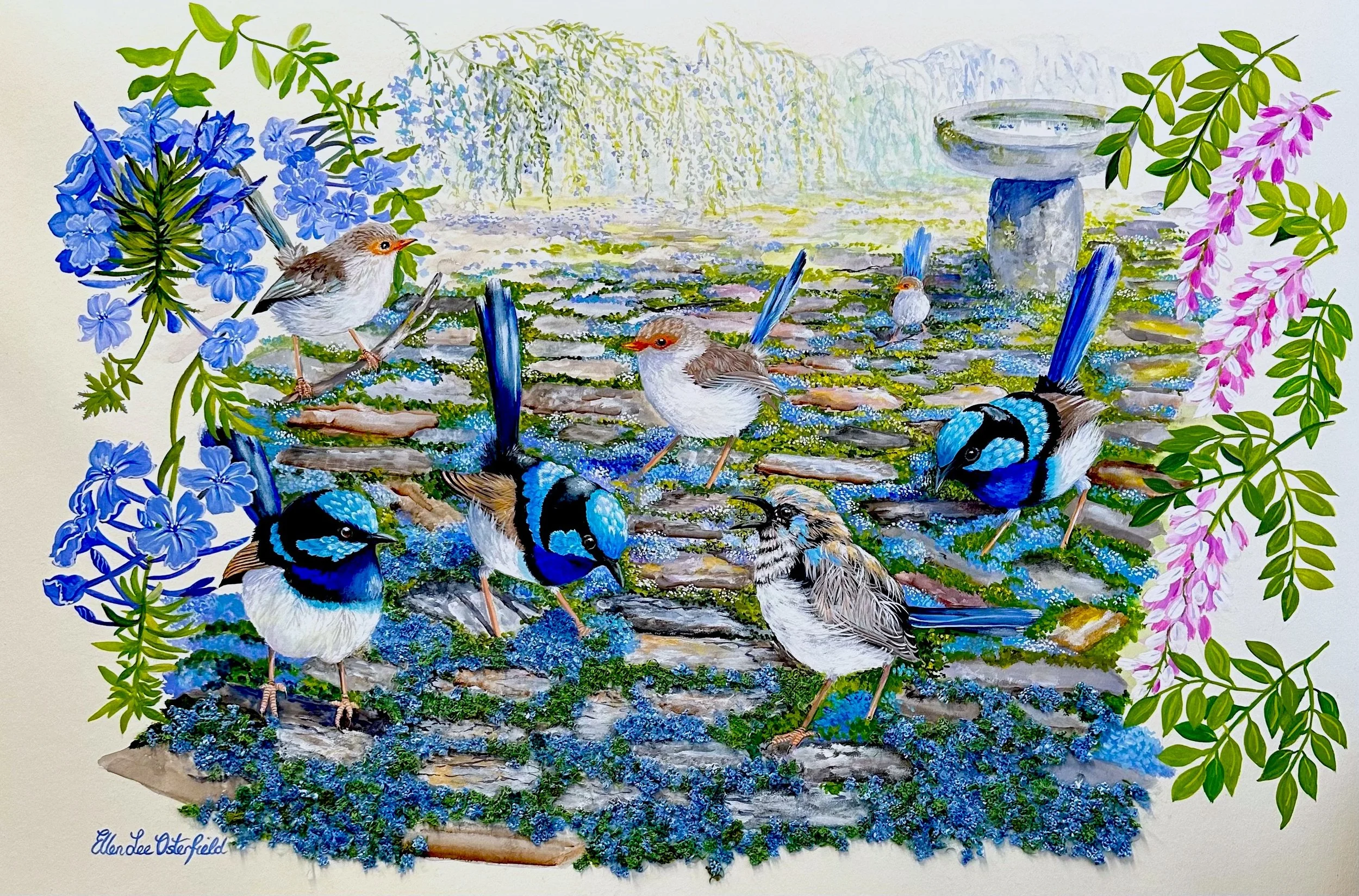 Shades of Blue (#6 In New series of textured works)