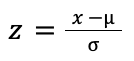 z-score transformation formula
