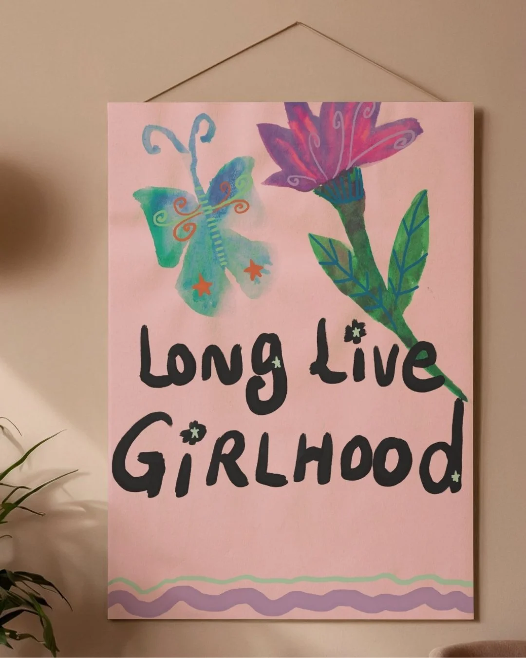 Long live girlhood wall art design 2 digital download - Up to size A2
