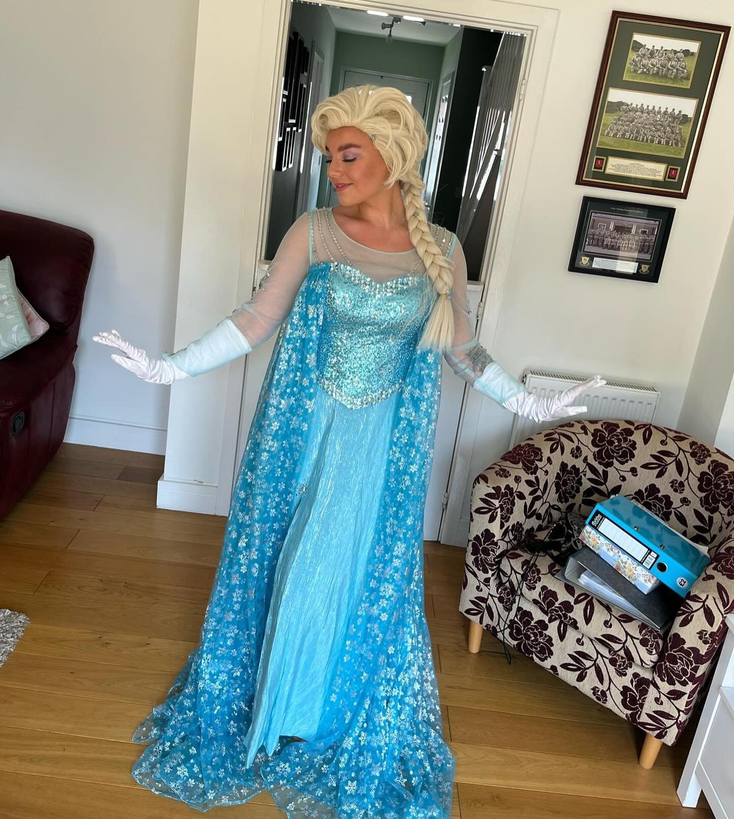 Our Snow Queen was out today making wishes come true! ❄️✨