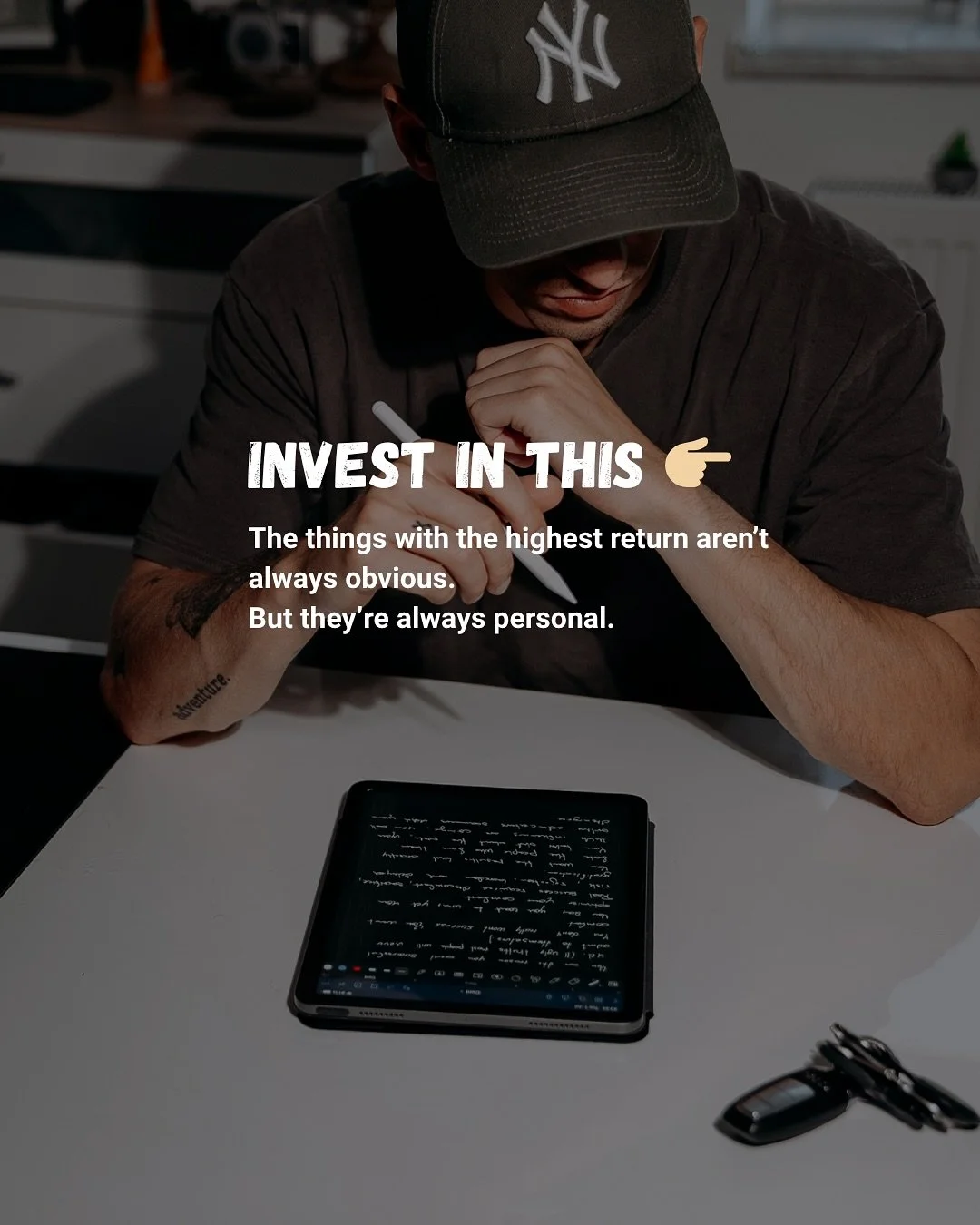 Solange es nichts kostet, glauben wir &ndash; doch echte Ver&auml;nderung beginnt oft erst, wenn wir bereit sind, wirklich zu investieren.

Mal abgesehen vom wirtschaftlichen Investieren &ndash;
die wertvollsten Investitionen kosten oft kein Geld,
ab