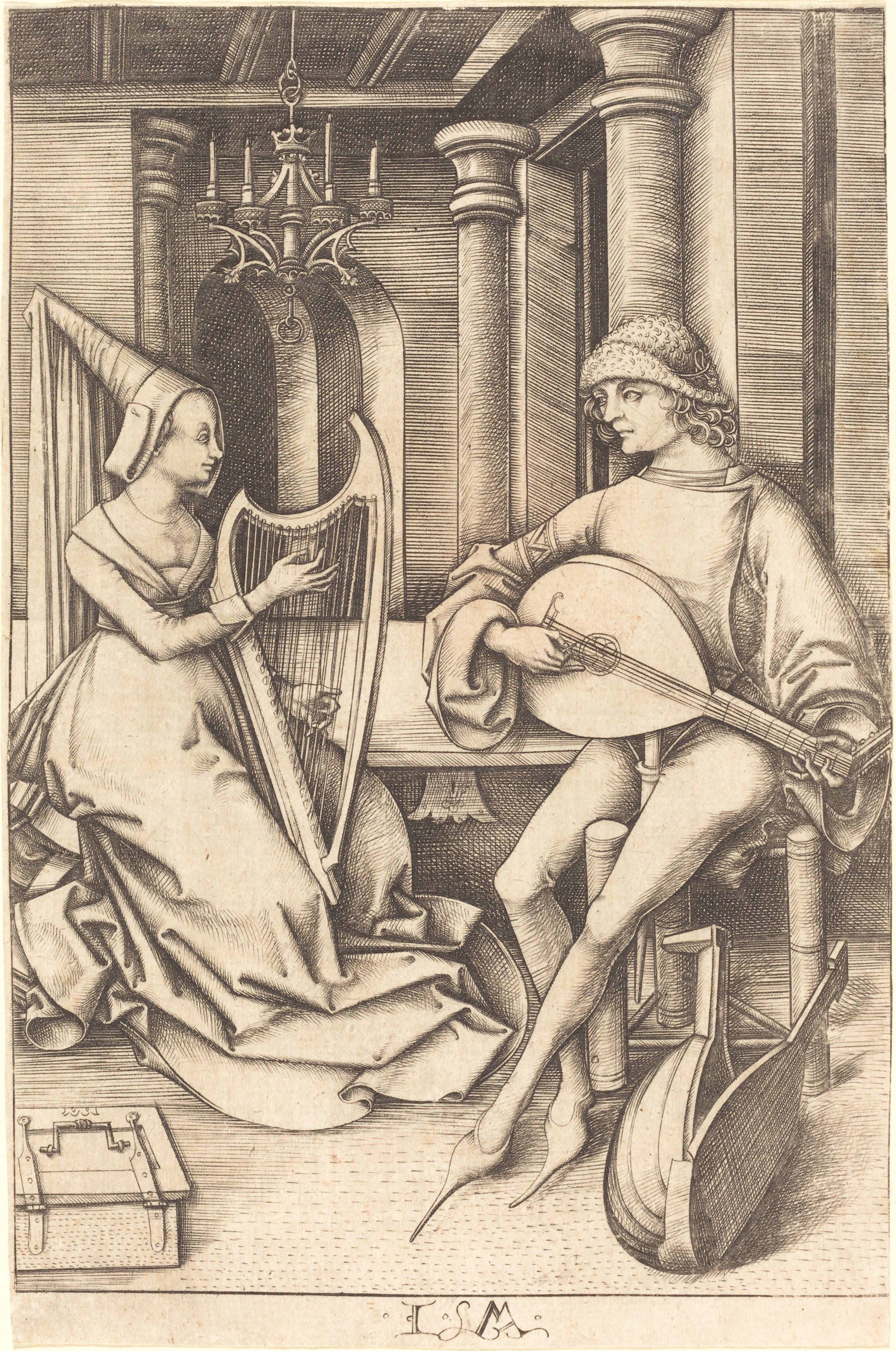 Israhel_van_Meckenem,_The_Lute_Player_and_the_Harpist,_c._1495-1503,_NGA_41996.jpg