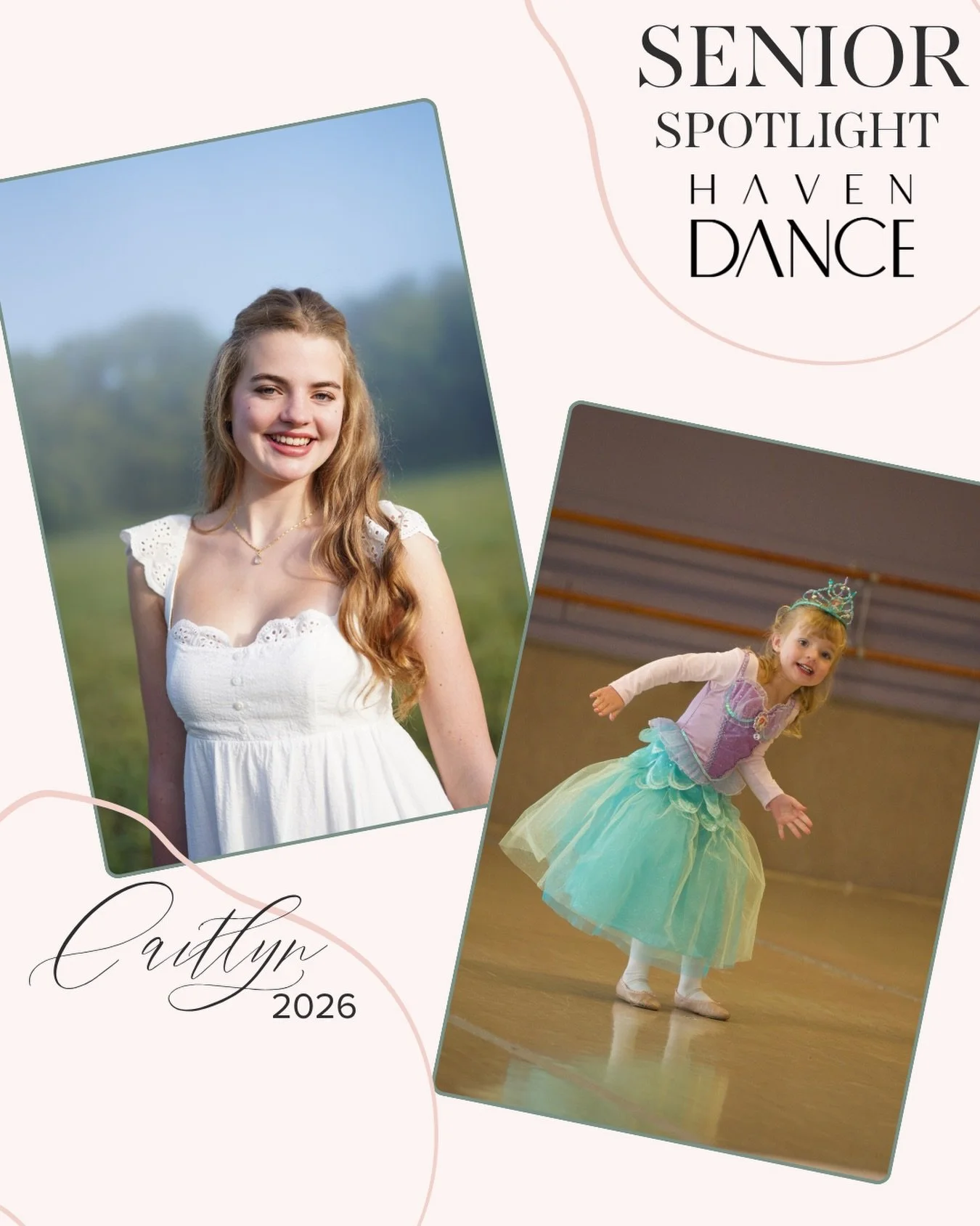 Senior Spotlight!✨

Please help us celebrate Caitlyn as she begins an exciting new chapter at Palm Beach Atlantic University majoring in Dance on both dance and academic scholarships! 

Caitlyn, we are beyond proud of your hard work, dedication, arti