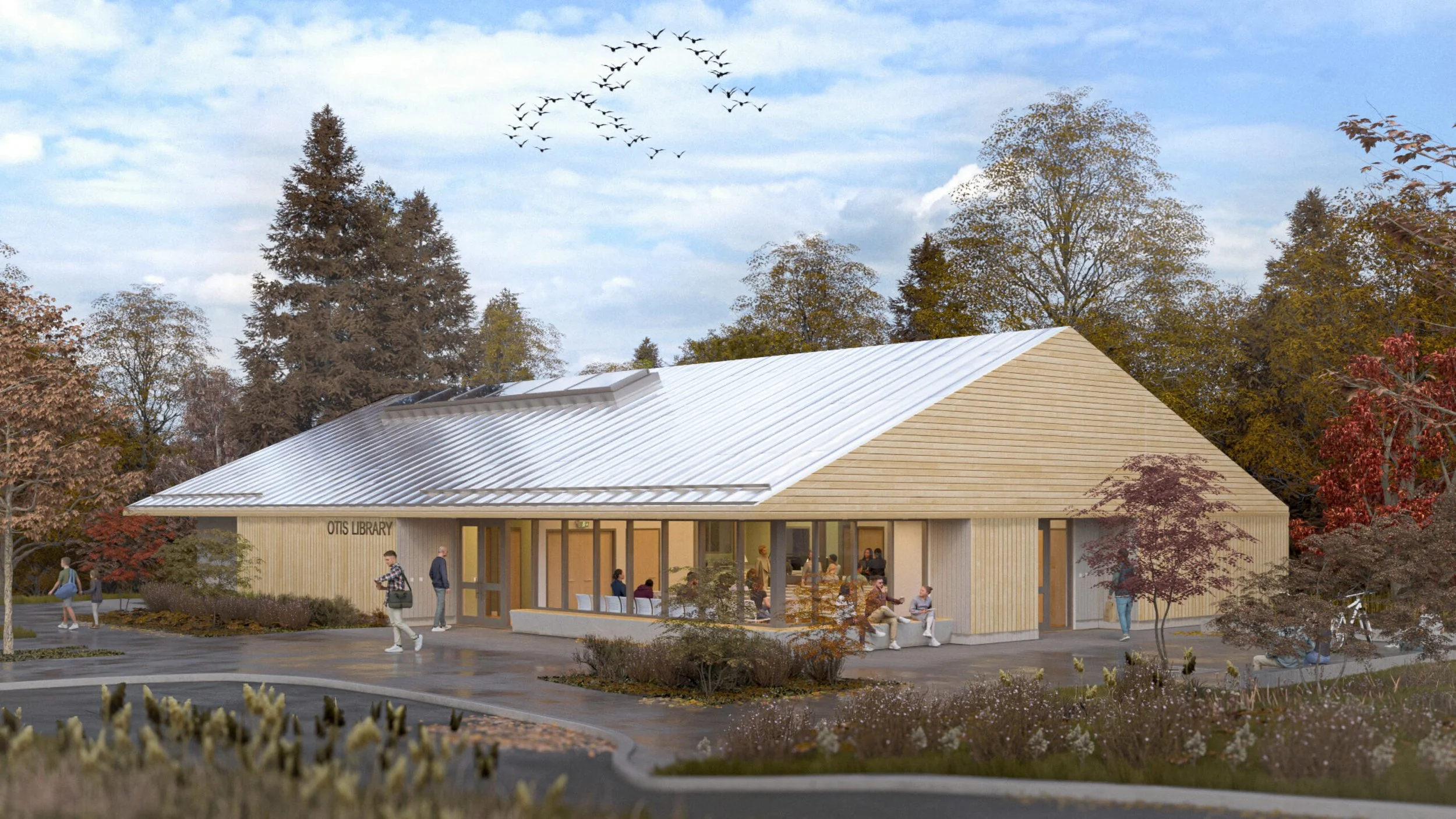 Massachusetts Board of Library Commissioners Approves Design of New Otis Library building