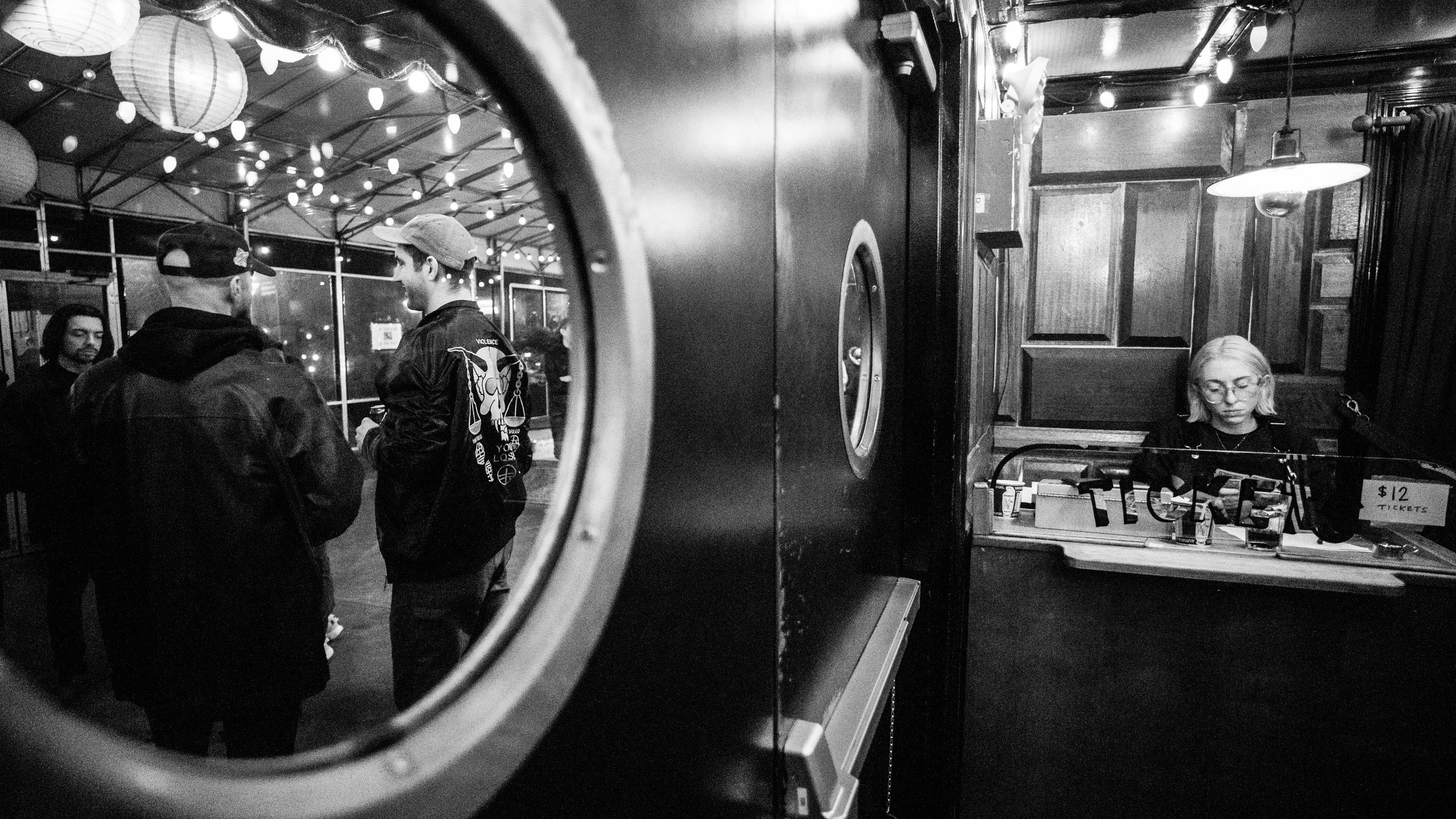 Ticket counter, Union Pool.