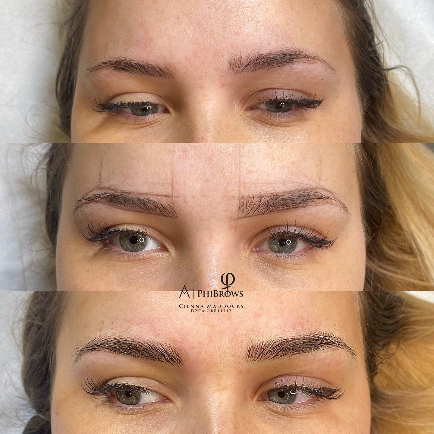 ASYMMETRICAL BROWS? No problem! 

This is a beautifulllll example of how Microblading can fix asymmetry and give you even, natural looking brows that frame the face perfectly! 

Do you wonder if your brows can be fixed? Drop me a message I&rsquo;ll b