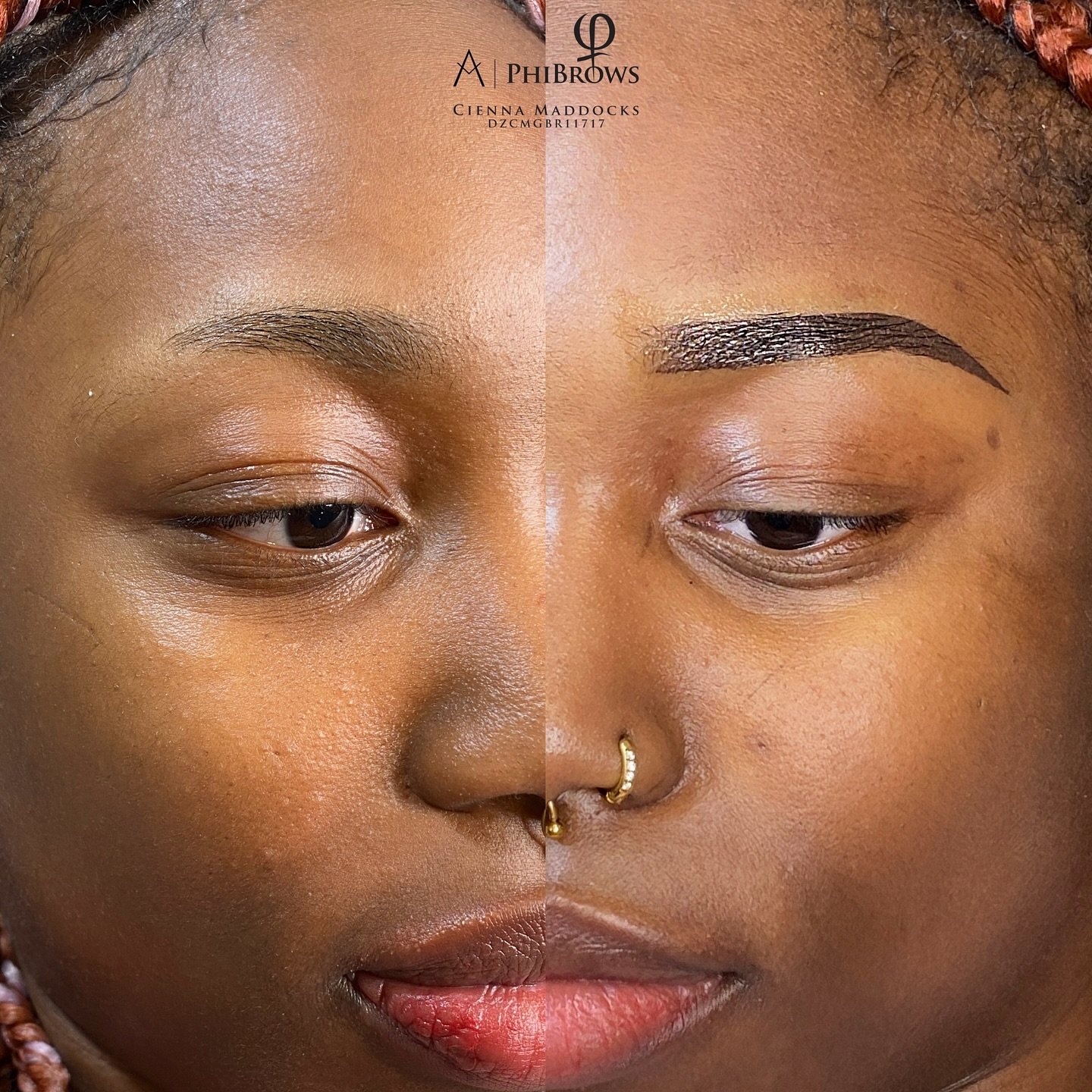 Machine shading of the brows ✔️ how much do these ombr&eacute; brows frame the eyes 😍

These will heal 30-50% lighter and softer, looking much more natural but you have to trust the process! The skin needs time to heal properly to retain this pigmen