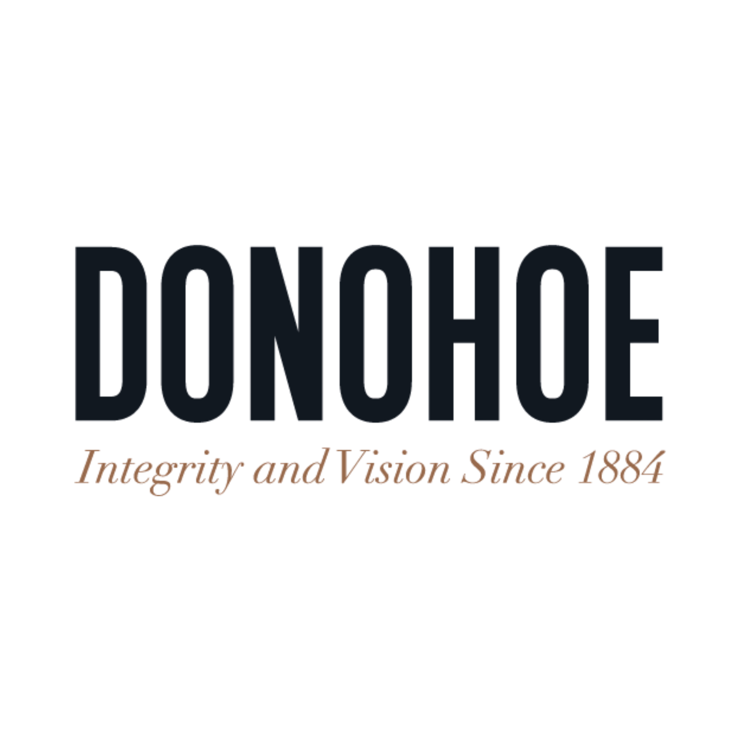 Donohoe logo with the tagline 'Integrity and Vision Since 1884' in elegant script.