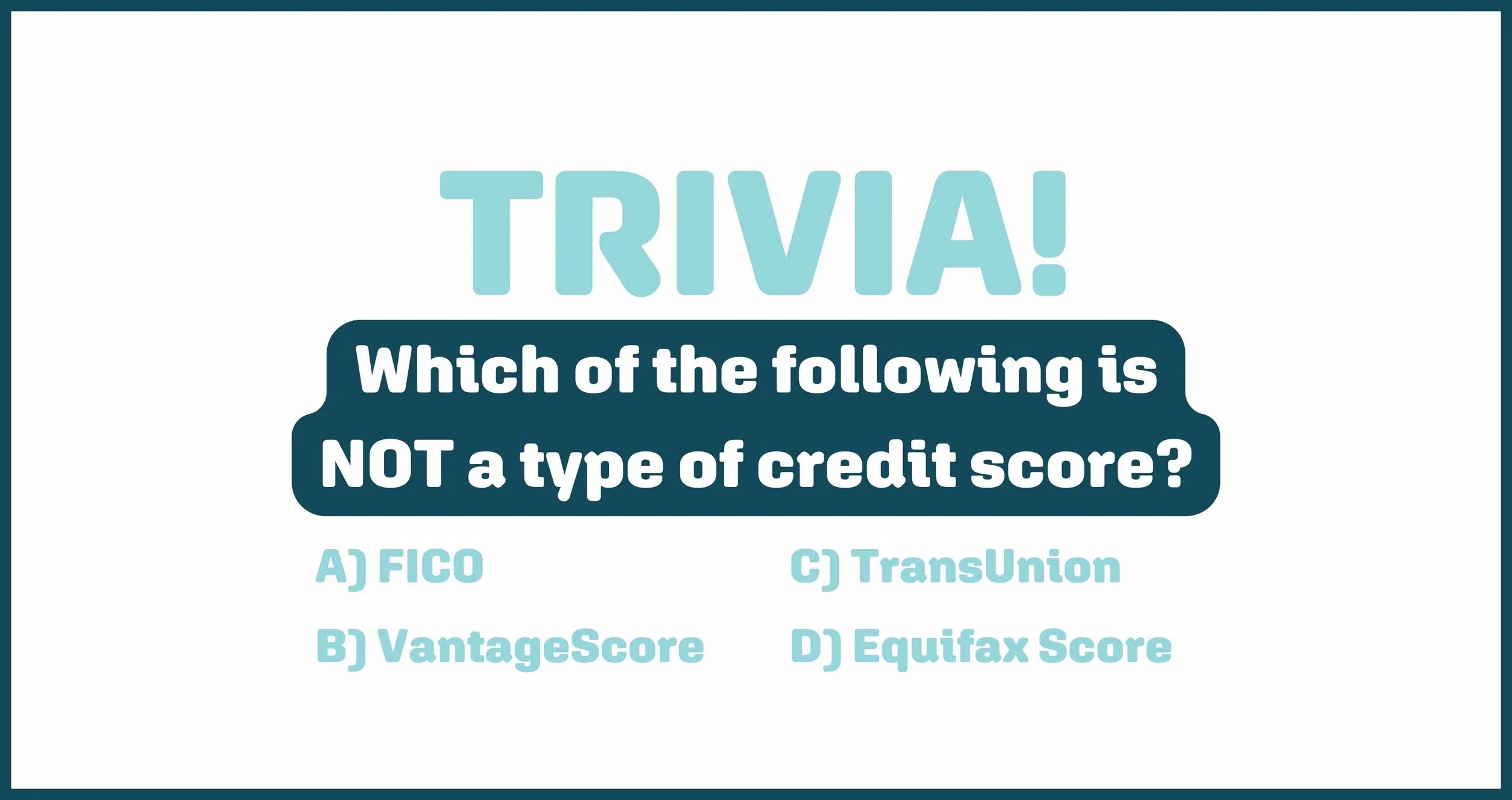 Which Is Not a Type of Credit Score?