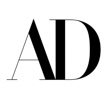 Architectural Digest magazine logo in black and white