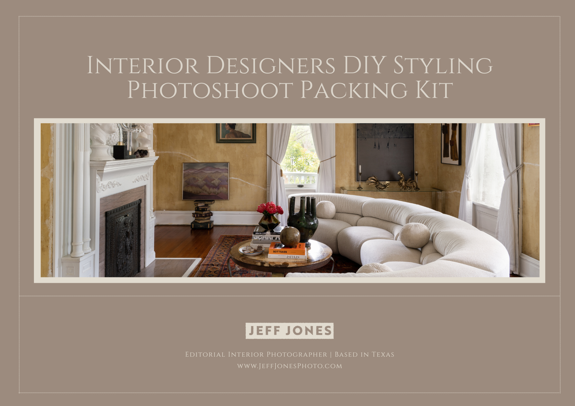 Cover of Interior Designers DIY Styling Photoshoot Packing Kit pdf file