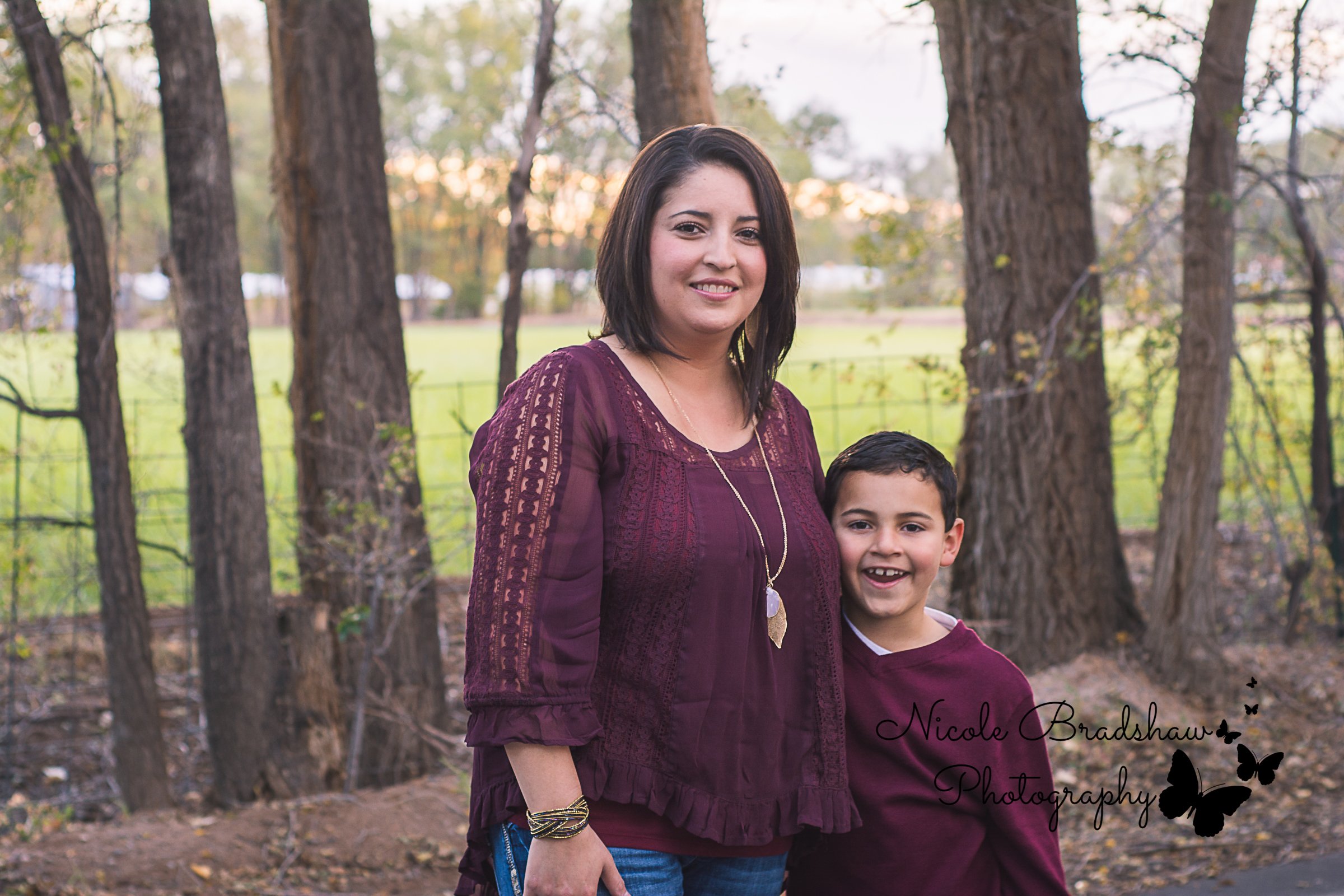 Mother and Son Portrait in Los Lunas, New Mexico