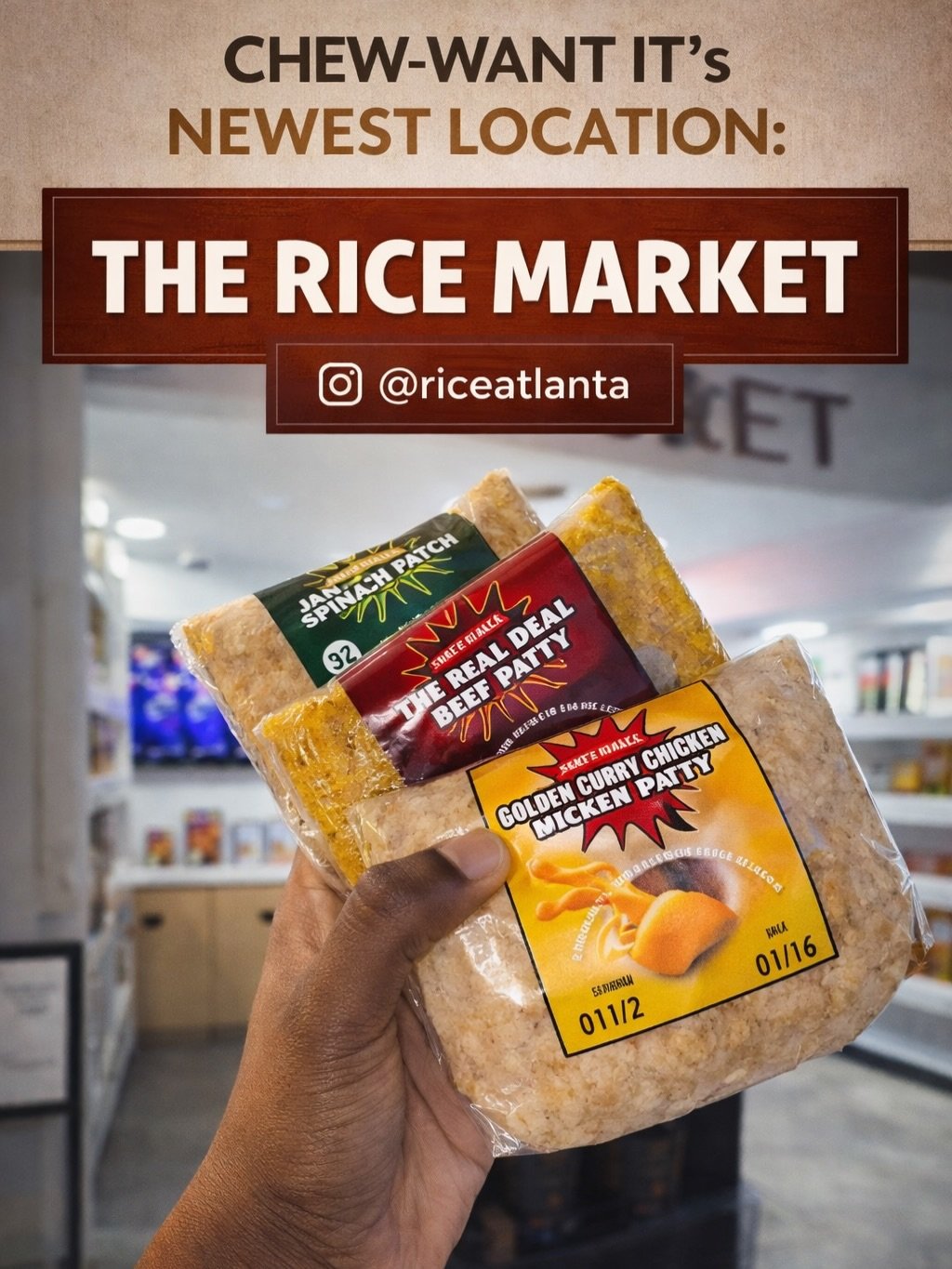NEW LOCATION 📍Now Available At The @riceatlanta Market in ATLANTA, GA

OPEN AT:
504 Fair St SW
Atlanta, GA  30313
United States

FROM 10AM - 4PM

At ChewWantIt, We Bring In Local Atlanta Restaurant Menu Items and Premier Their AMAZINGNESS In Our Mac
