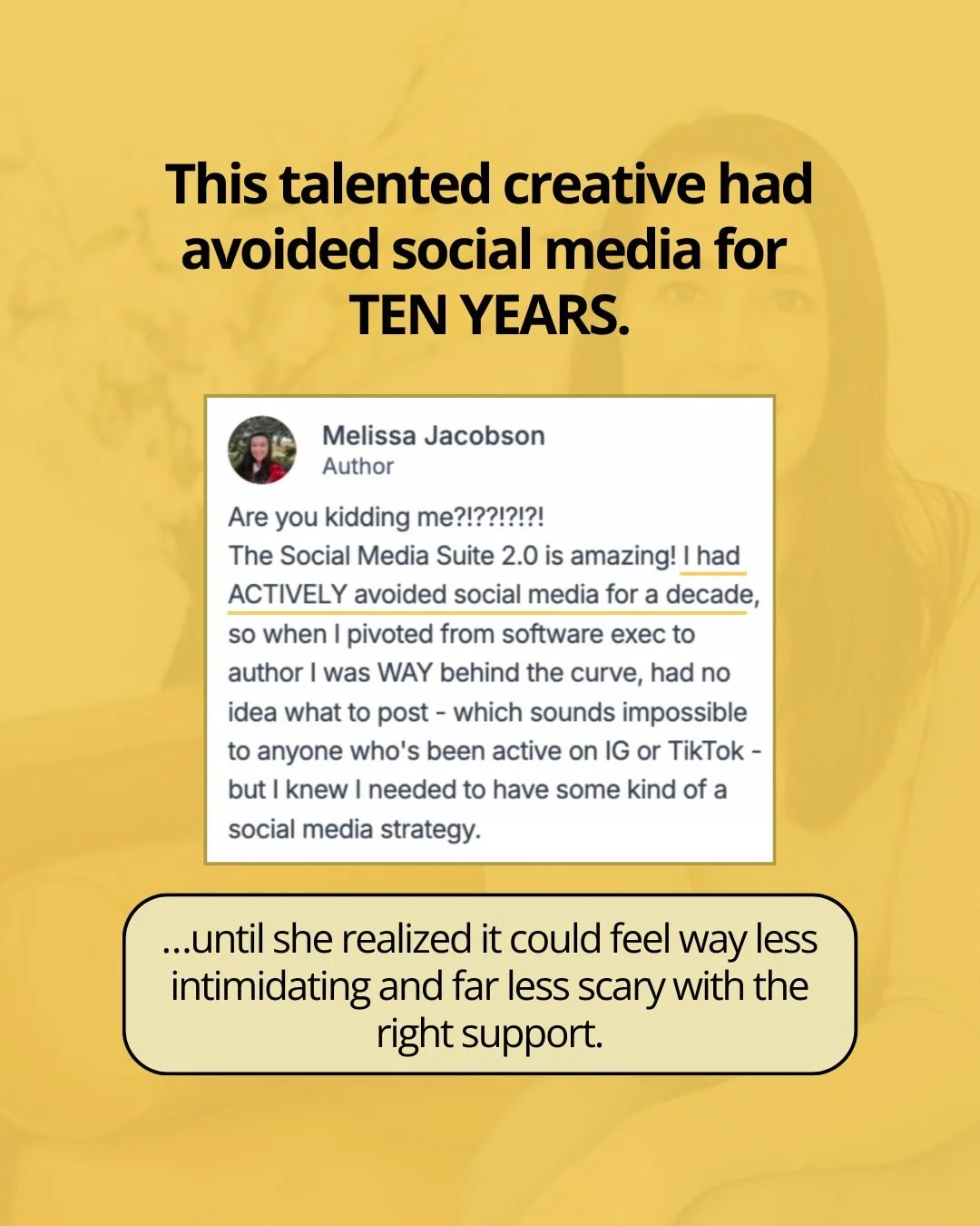 How many times this year did you sit at your computer, ready to share your art, and pause because you weren&rsquo;t sure how to turn it into a post,

&hellip; or cringe because you felt salesy sharing what you created? 👀

It&rsquo;s time we change t