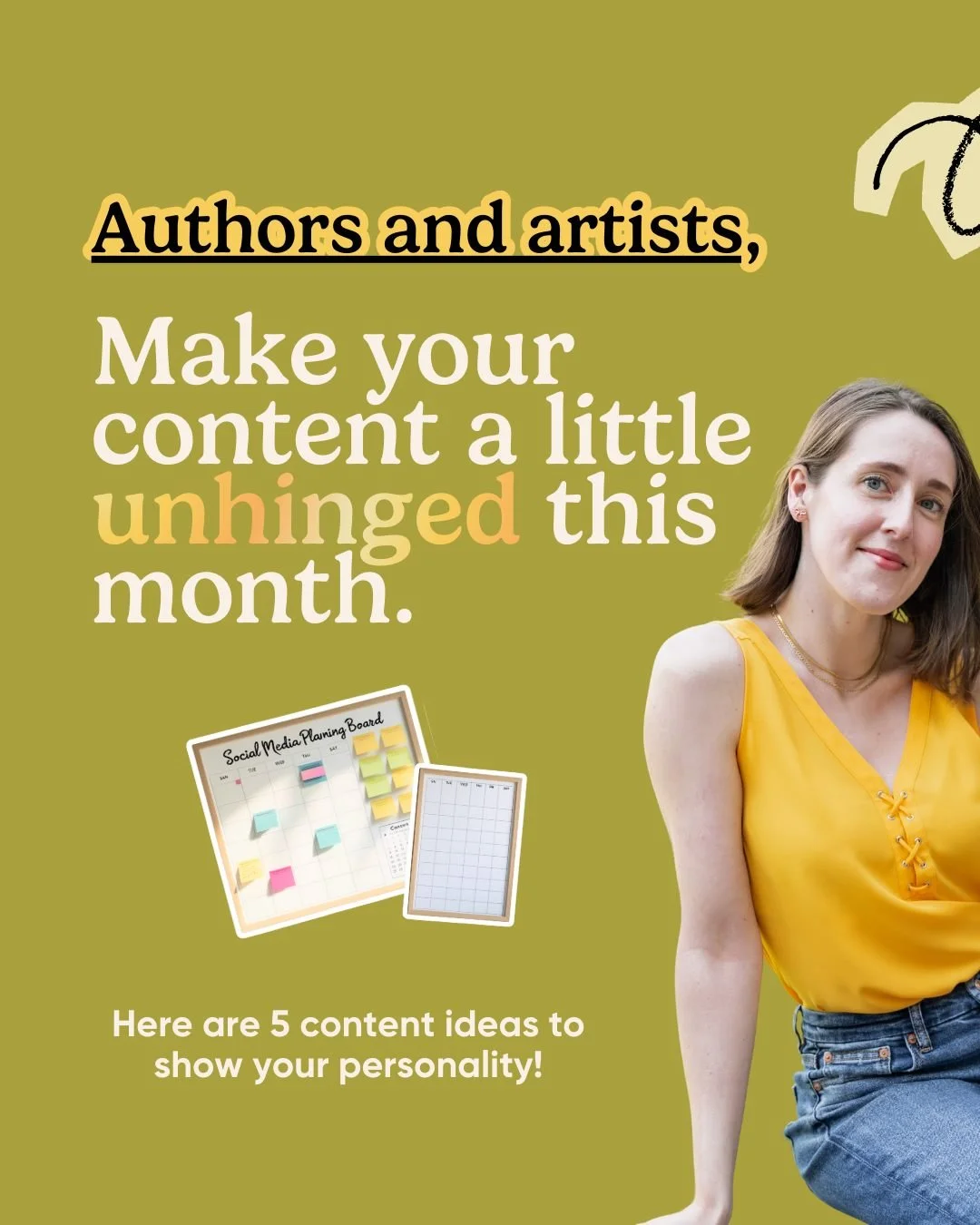 If marketing feels awkward, it&rsquo;s usually because you&rsquo;re trying to sound impressive. 

The better strategy?

Sound like yourself 🤪

If you want that same ease every month, The Social Media Suite 2.0 is made for YOU! 

Inside, you&rsquo;ll