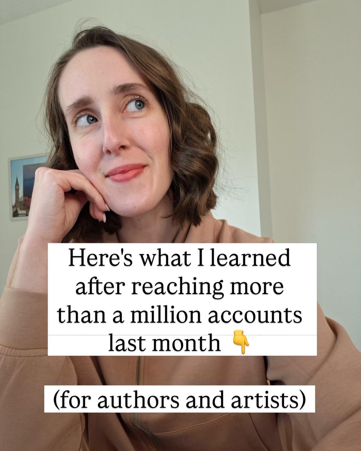 I reached more than 1,000,000 accounts this month, and I'm not keeping what I learned to myself 🥰

Because here's the truth: most authors and artists are THIS close to creating content that actually works. They're just missing a few small things, an