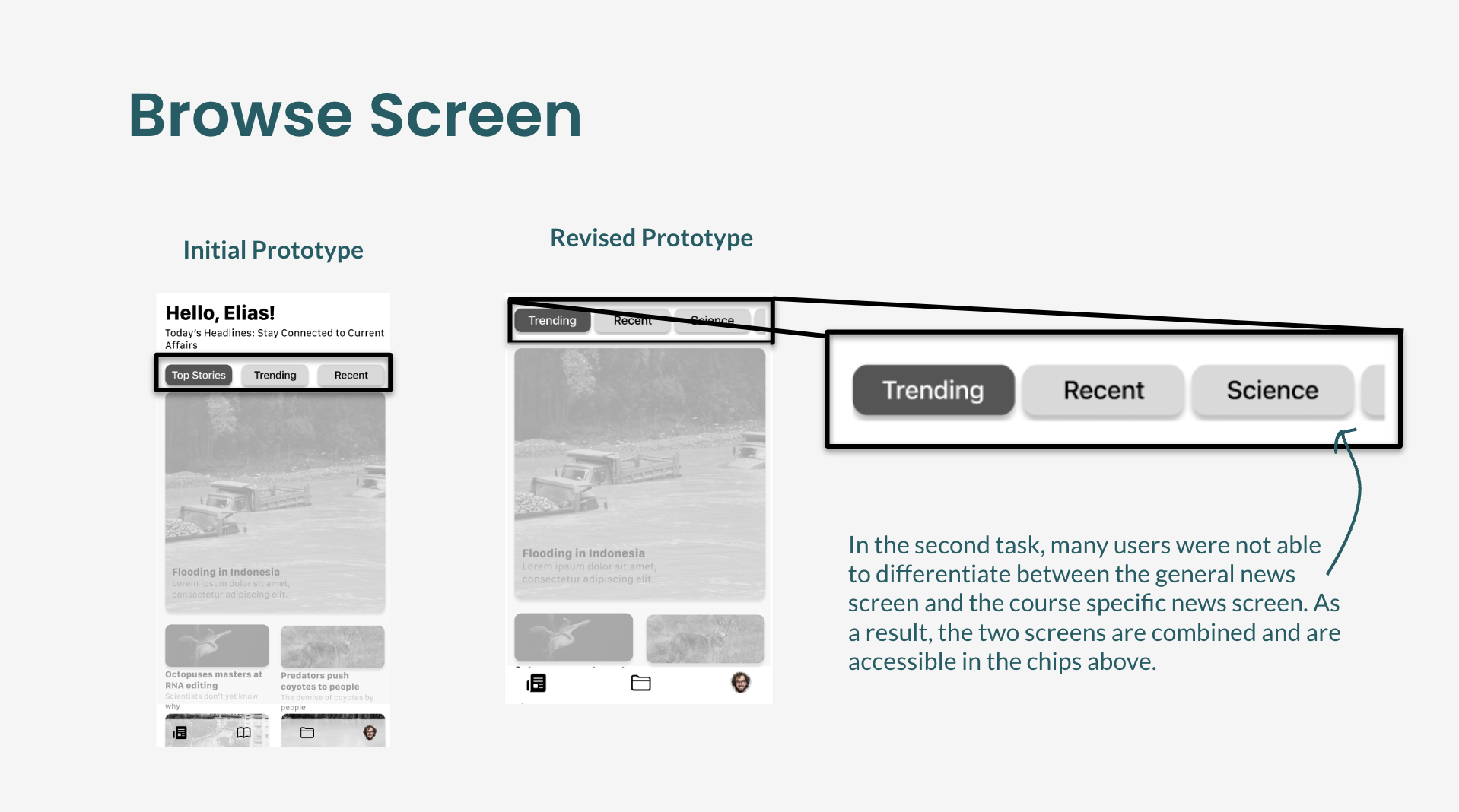 V1 to V2 - Browse Screen Changes