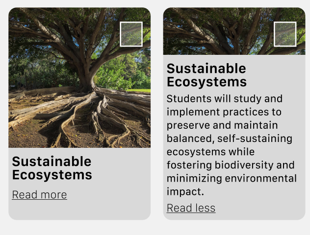 V2 - Checkbox top right. Read more link. Users were not used to UI pattern