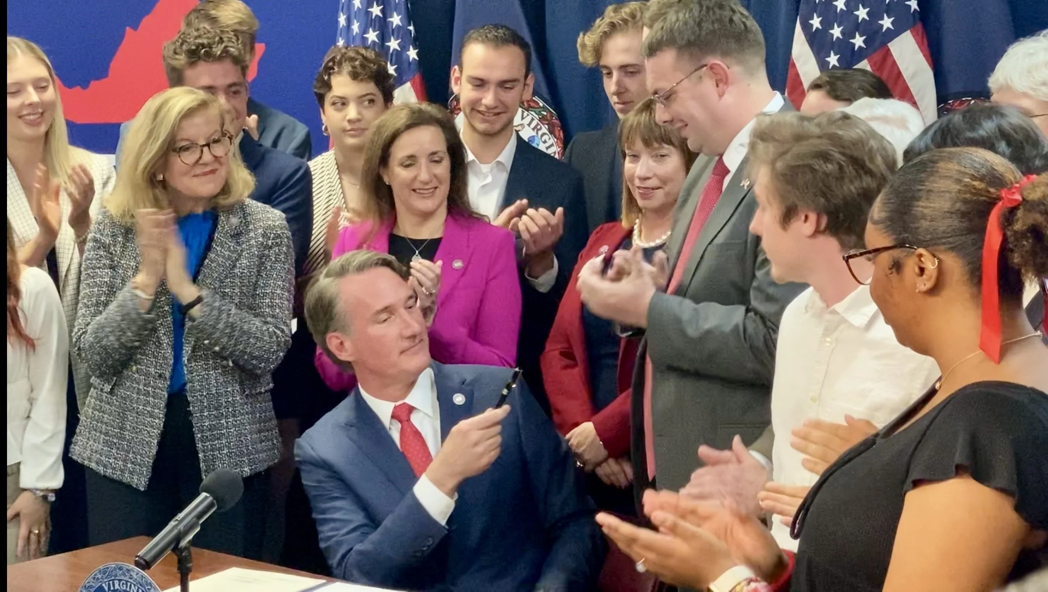 Governor signing Senator Suetterlein's legislation