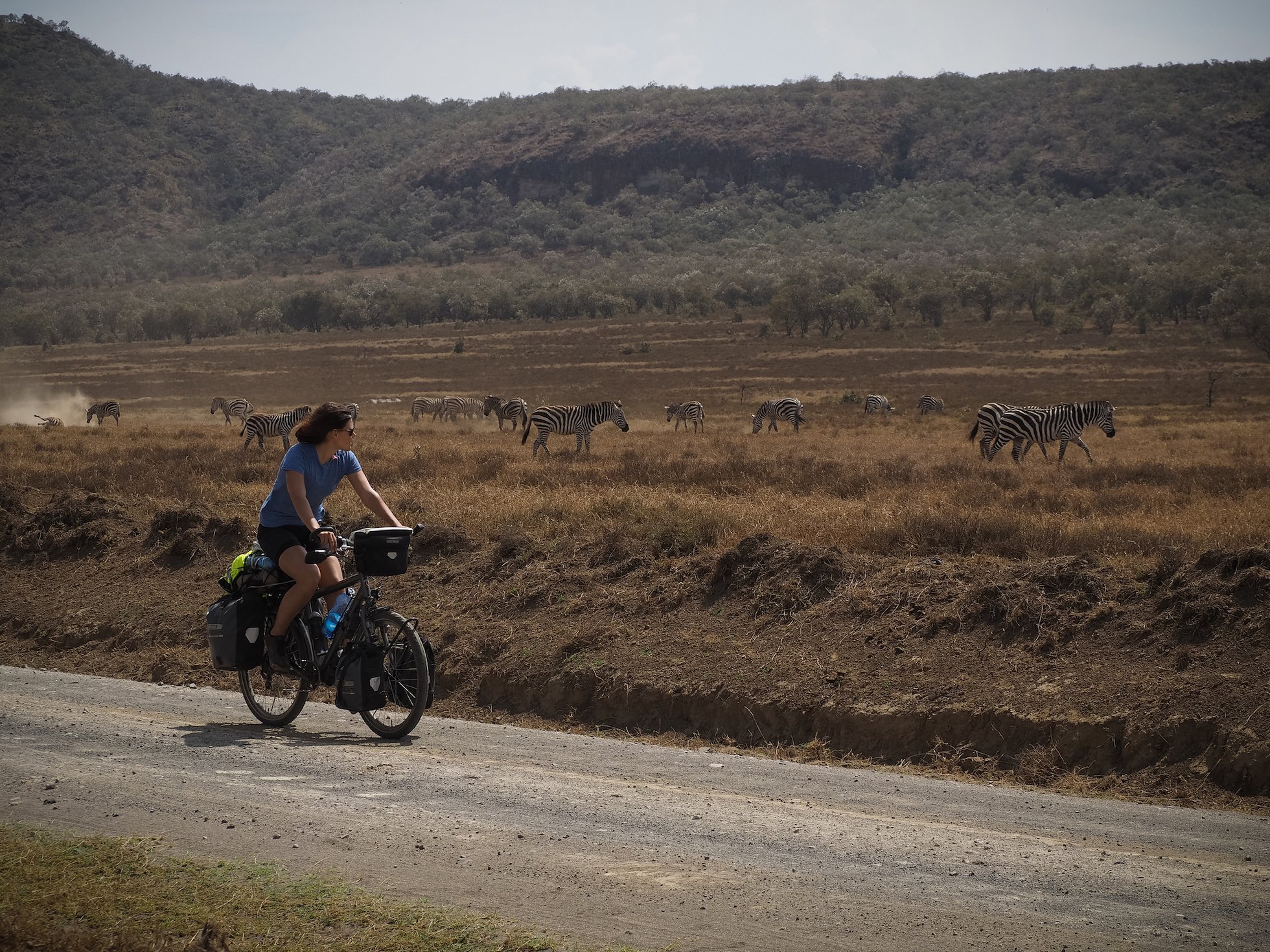 Lena unterwegs in Kenia