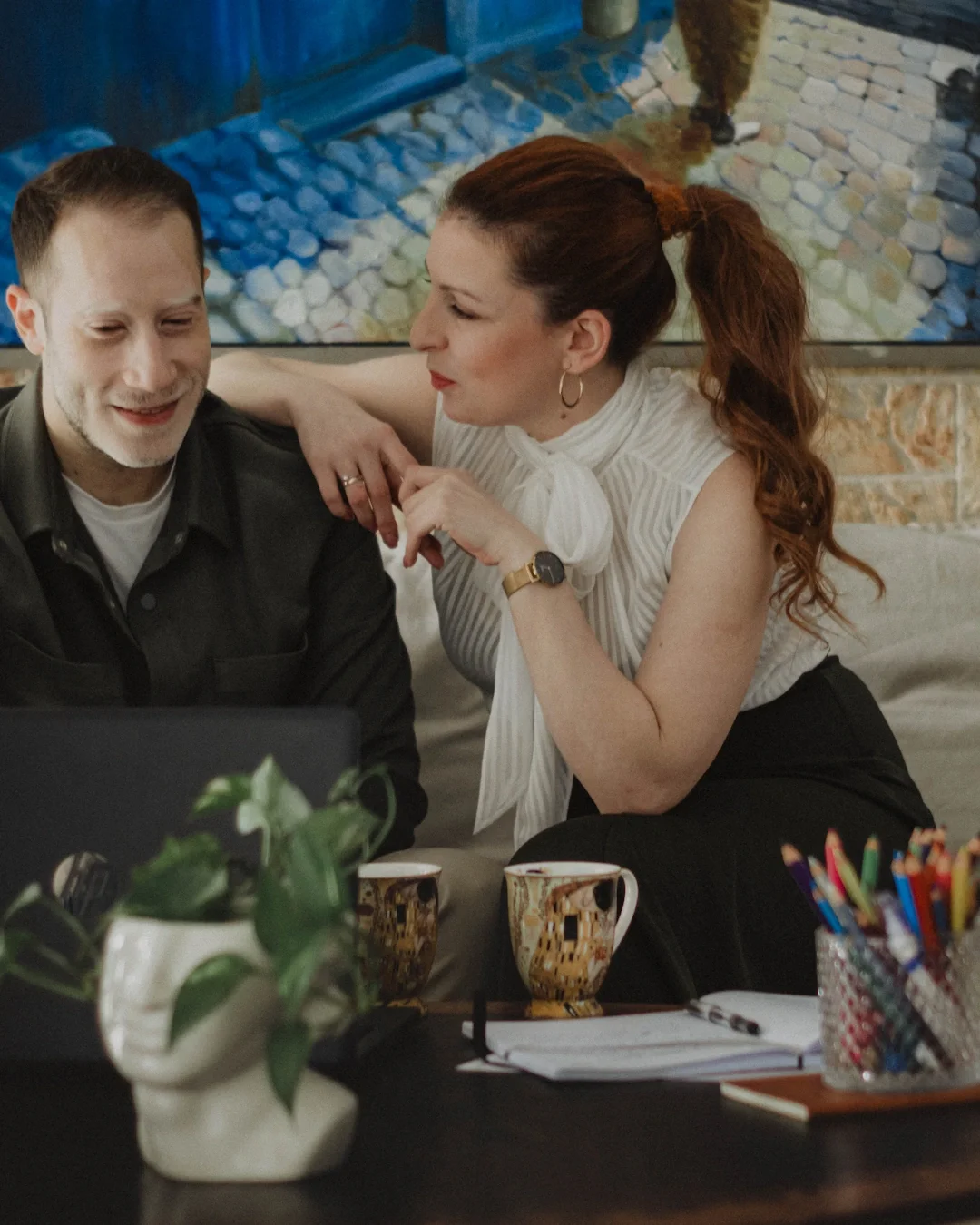 wedding planners creating a mood board for a destination wedding