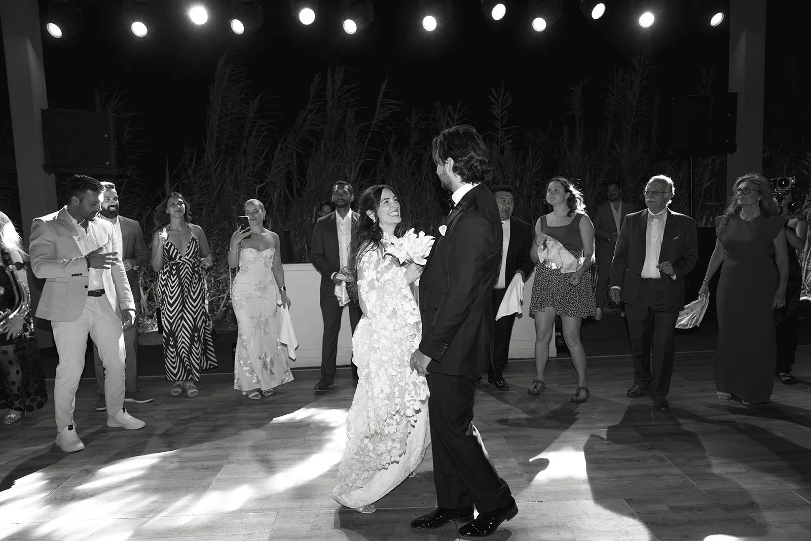 married couple having their first dance