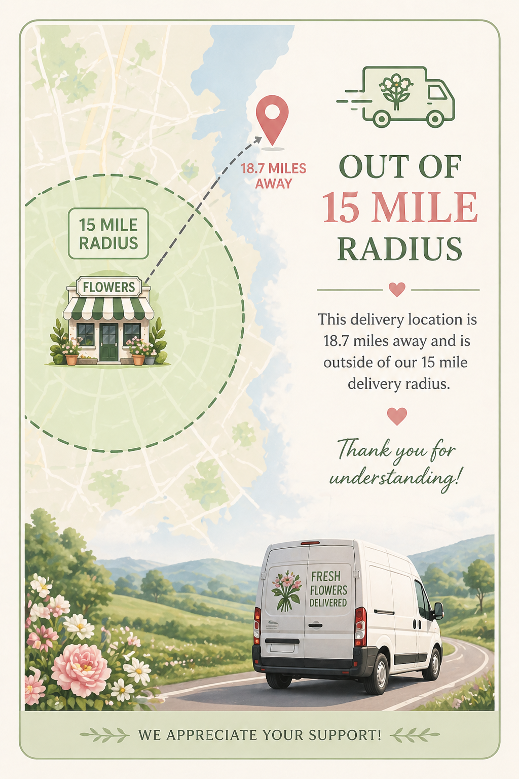 15+ Mile Delivery (Add-On)