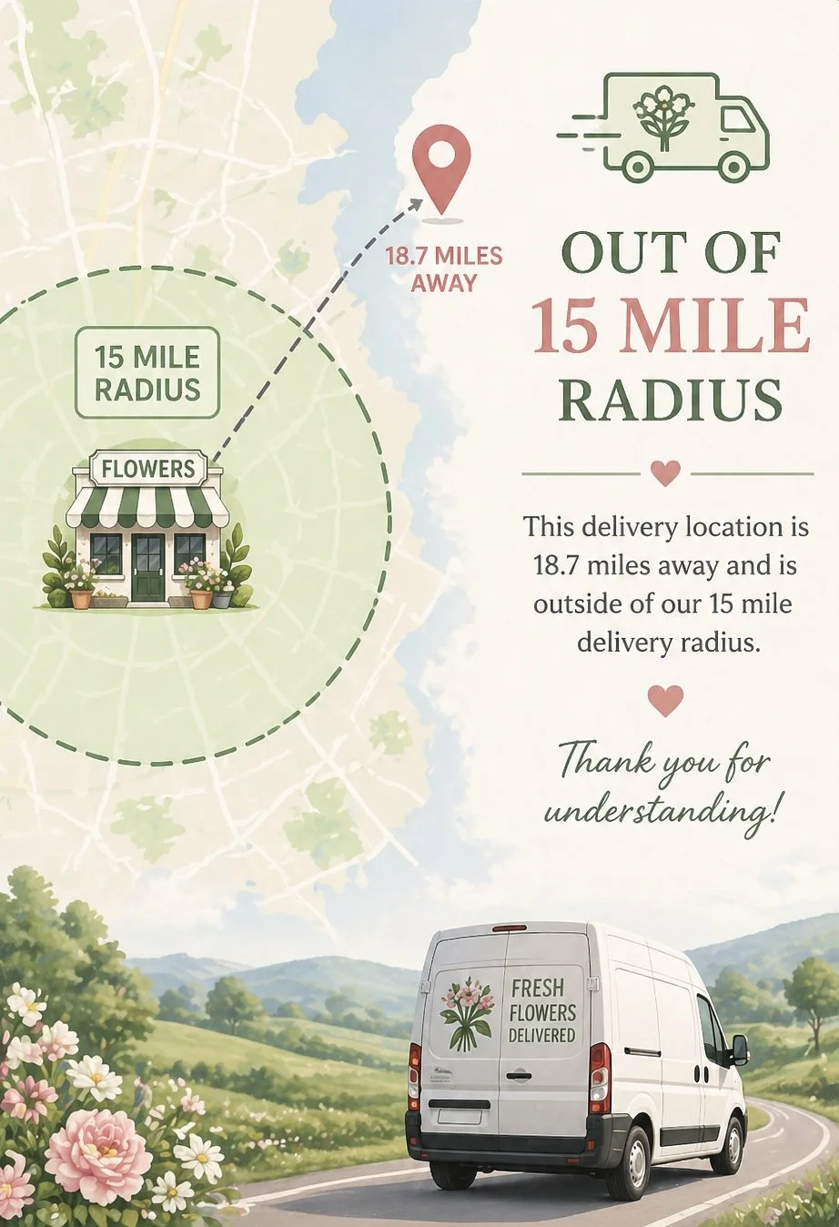 15+ Mile Delivery (Add-On)