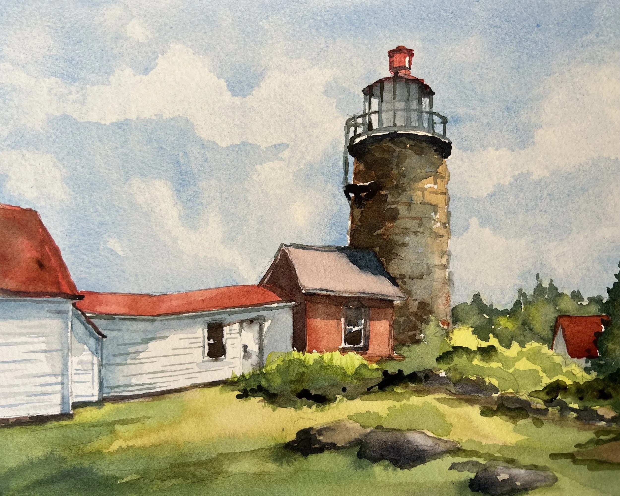 Watercolor Workshop: Maine's Lighthouse
