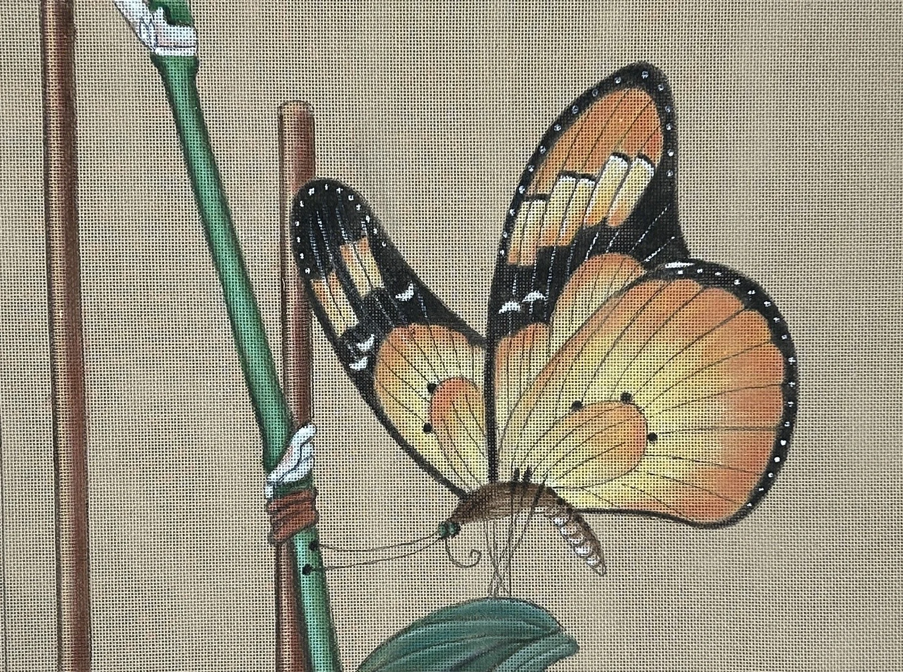 Butterfly and Bamboo (30x40cm)