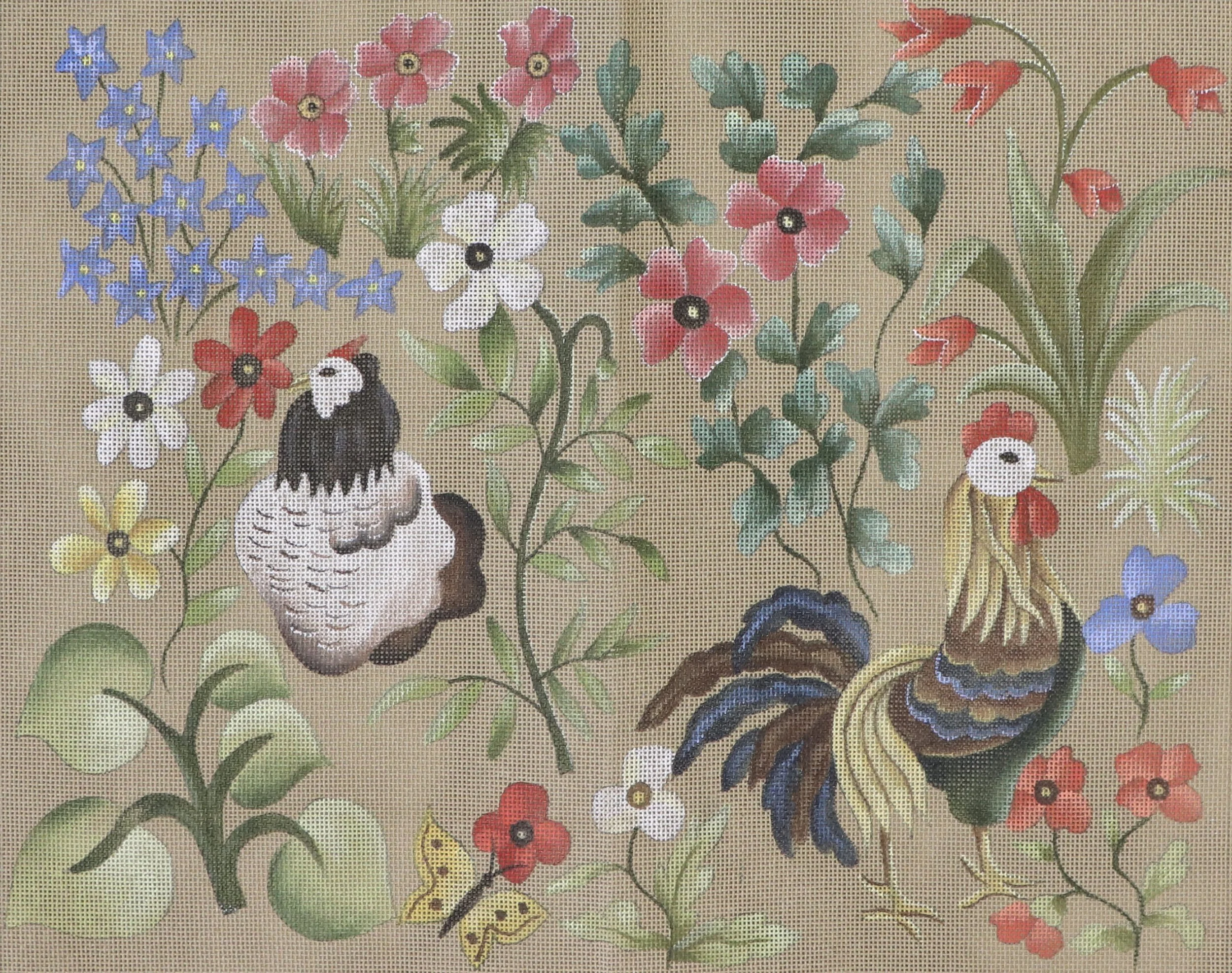 Les Duex Poules (40x50cm)