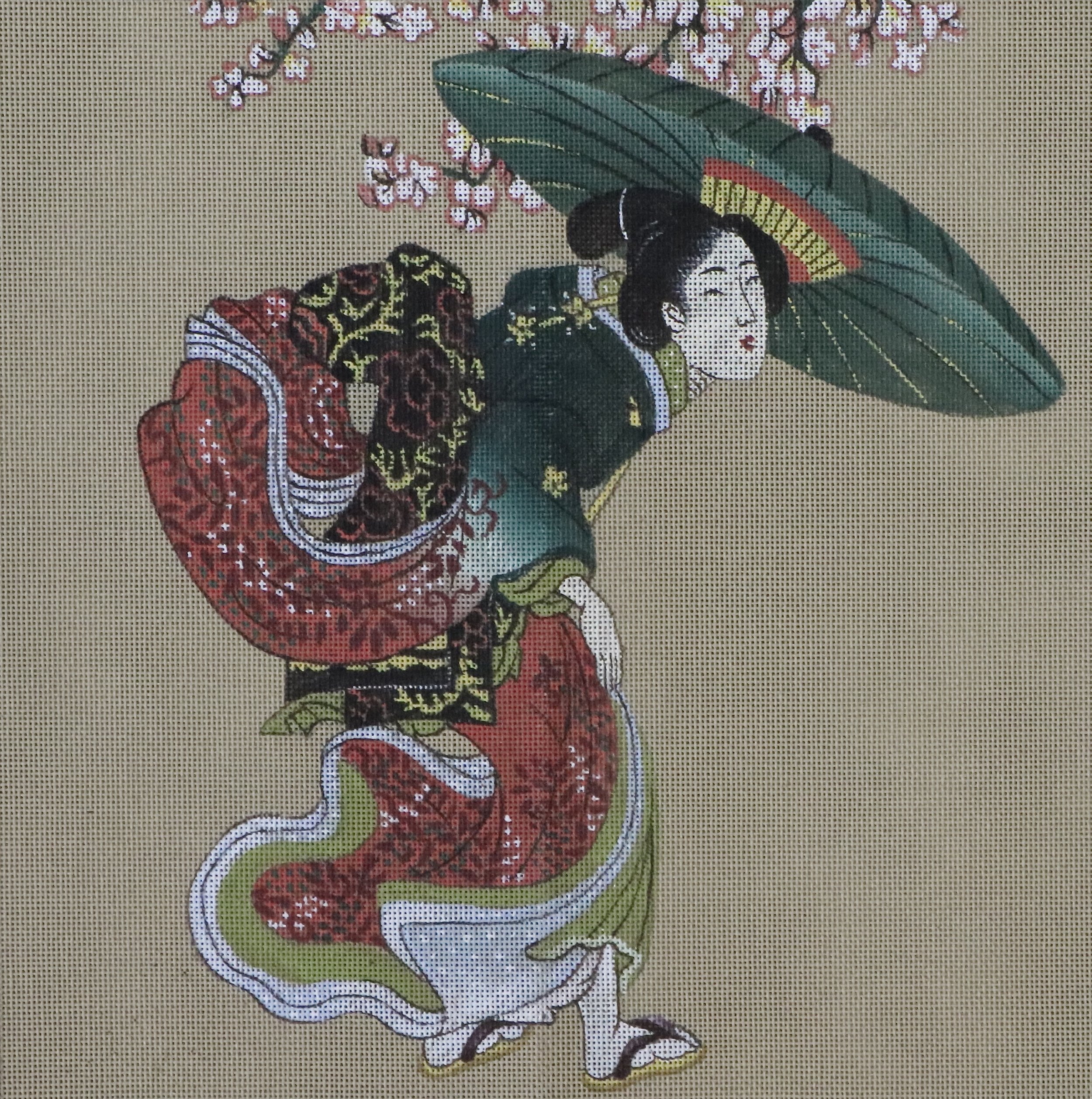 Maiko in Spring II (45x45cm)