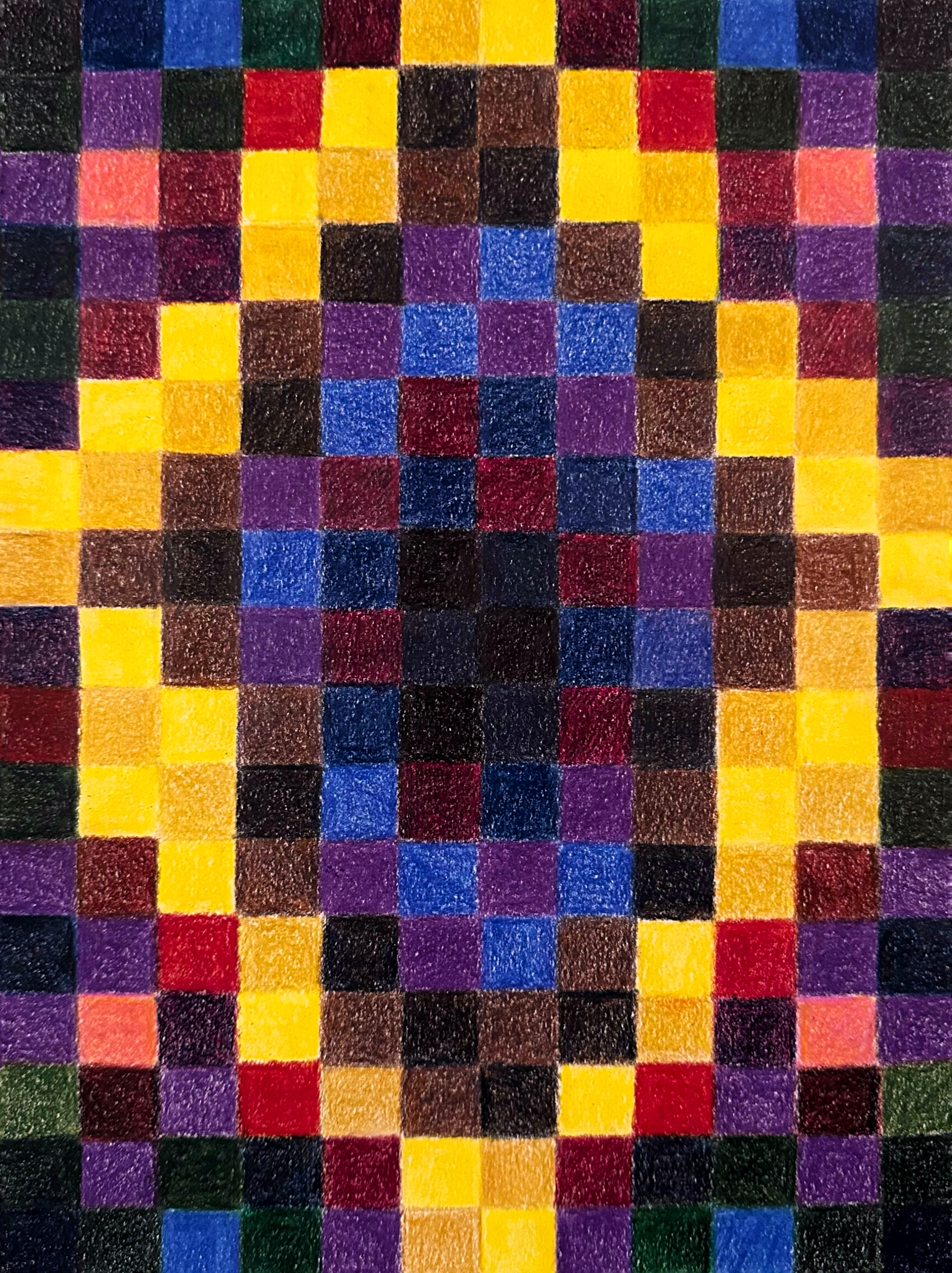 Untitled/colored pencil on paper/12"x9"/August 2025