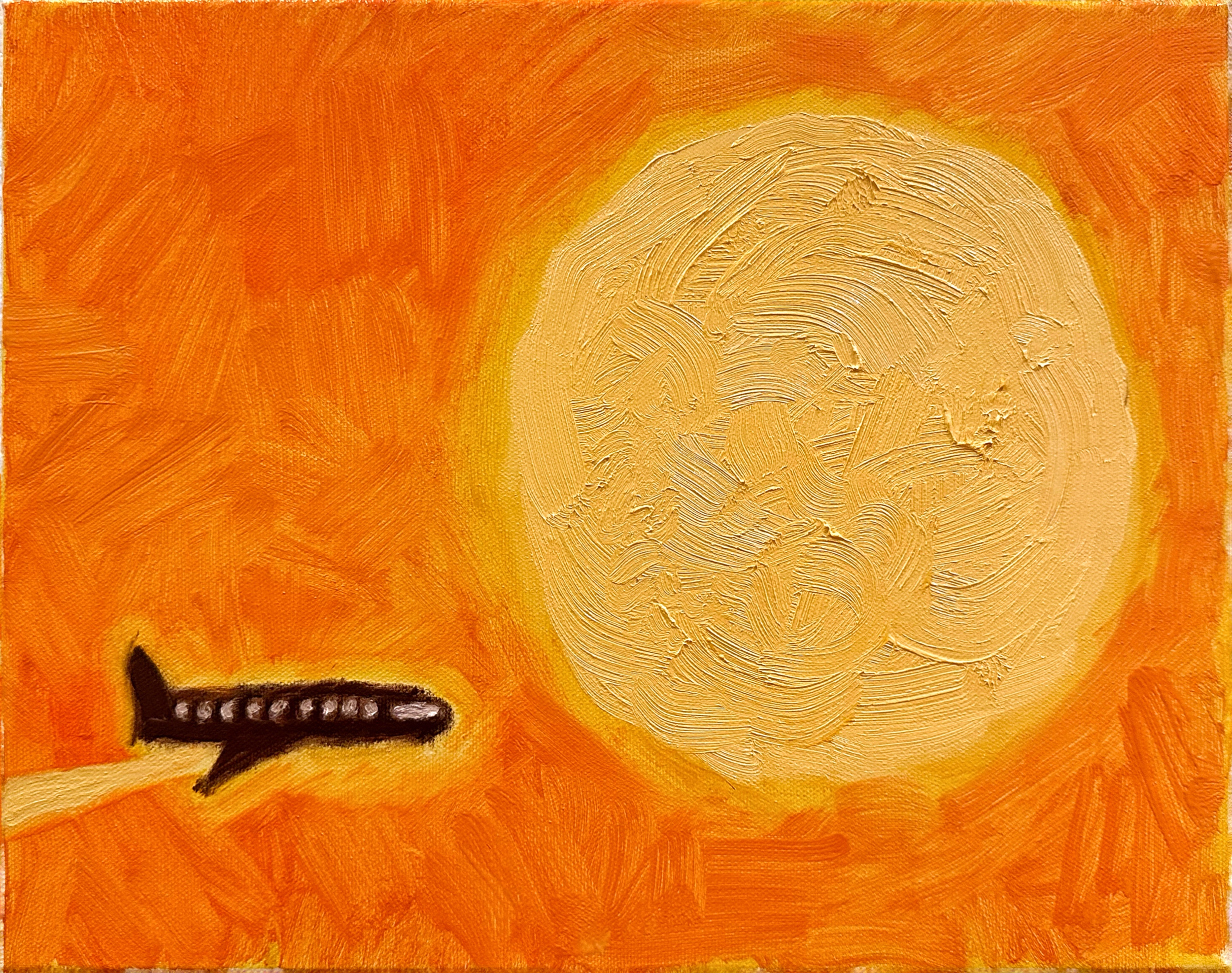 airplane sun orange .png