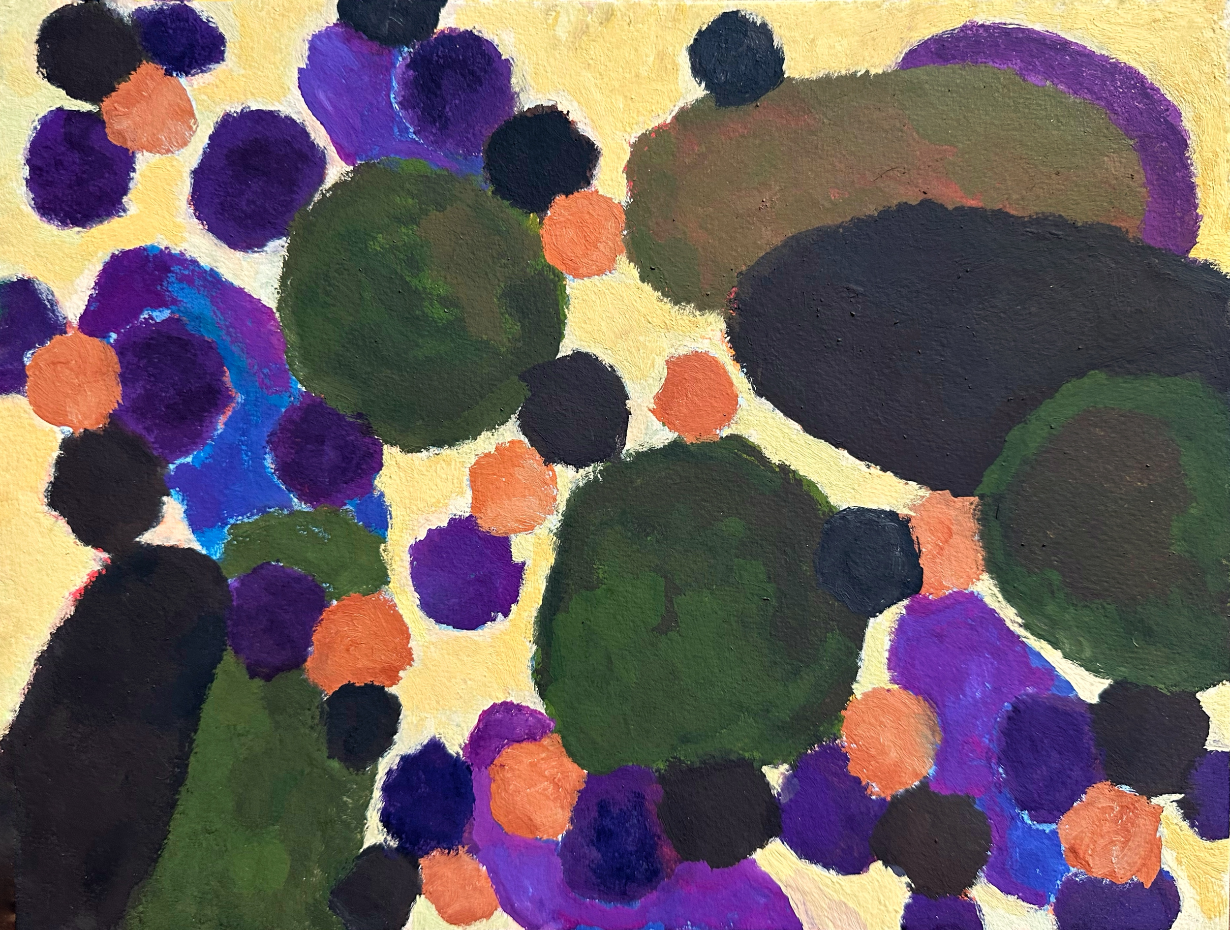 Untitled/gouache on panel/12"x9"/May 2024