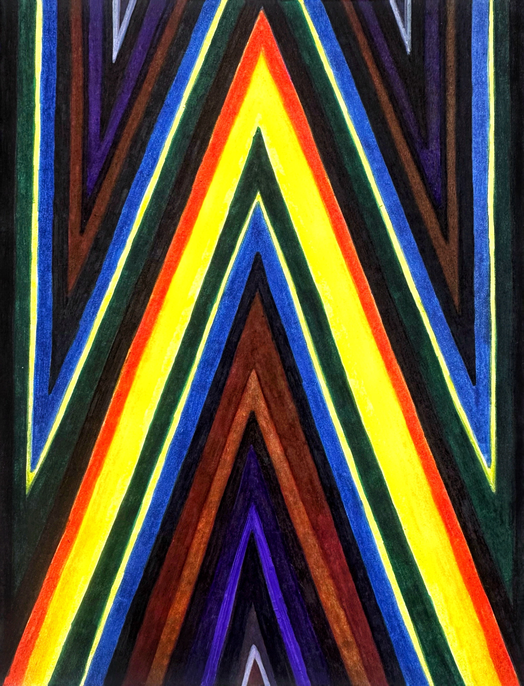 Untitled/ graphite, brush pens on paper/8"x6"/March 2026