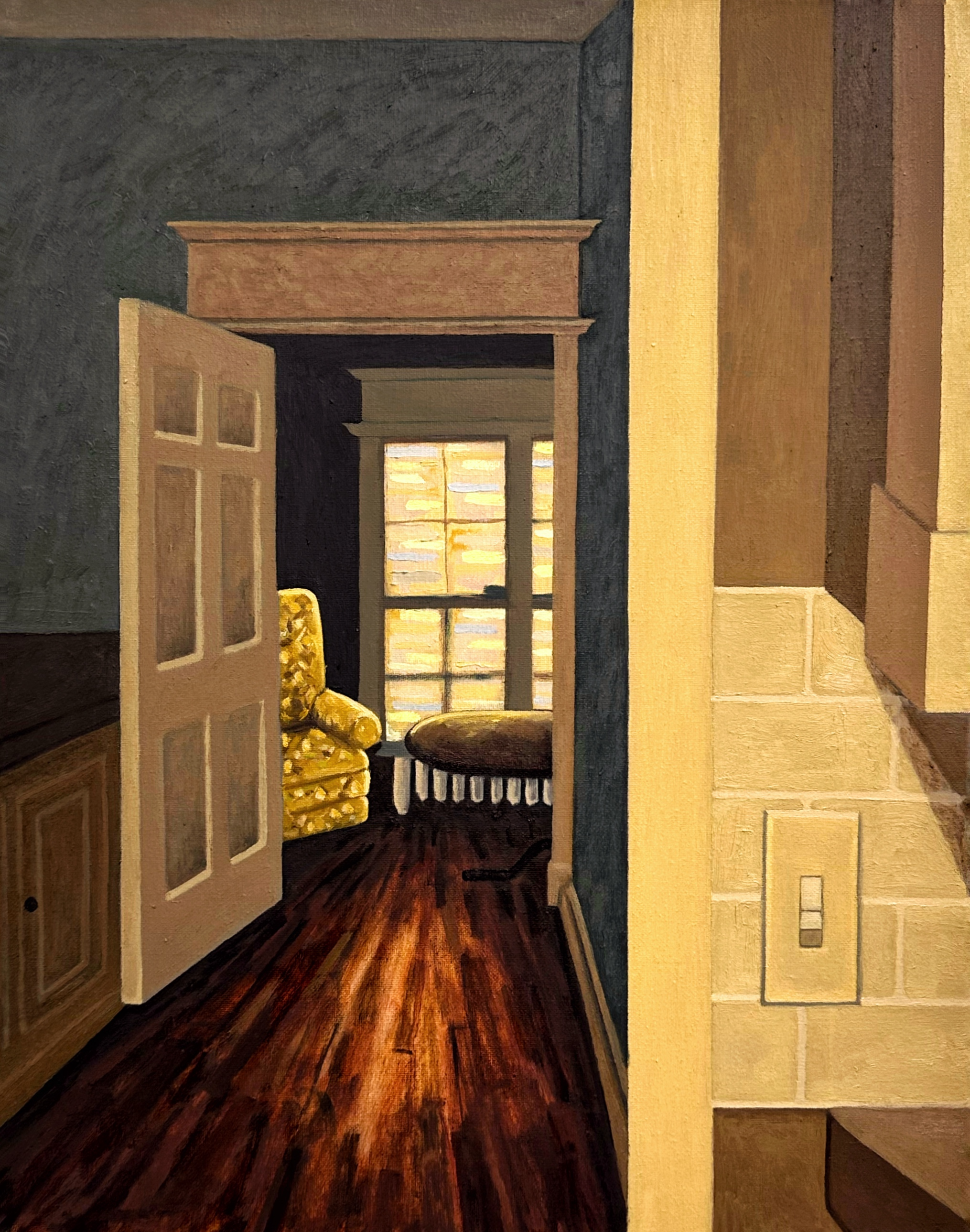 Interior/oil on canvas/20"x16"/December 2025