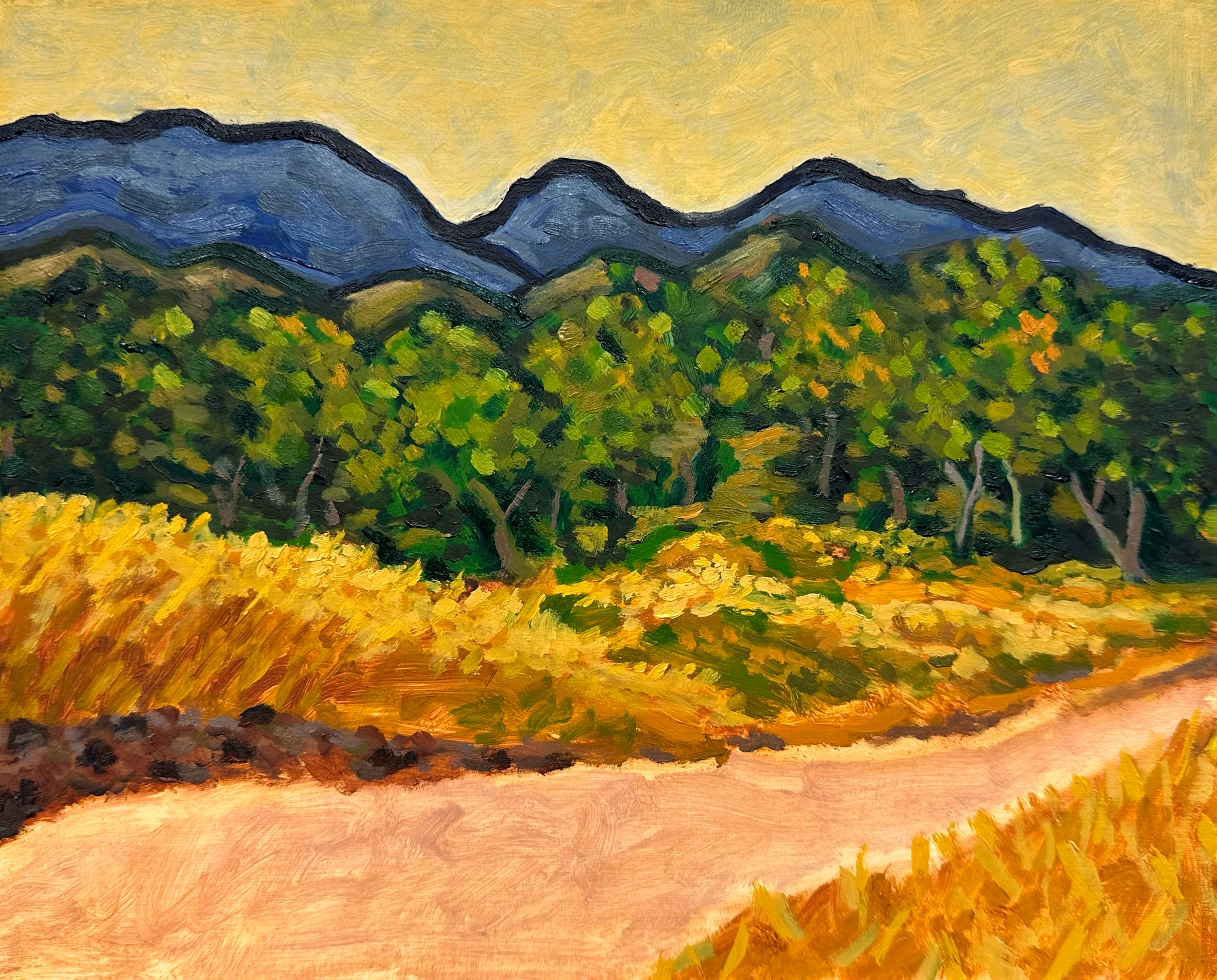 Claremont landscape/oil on panel/8"x10"/November 2025